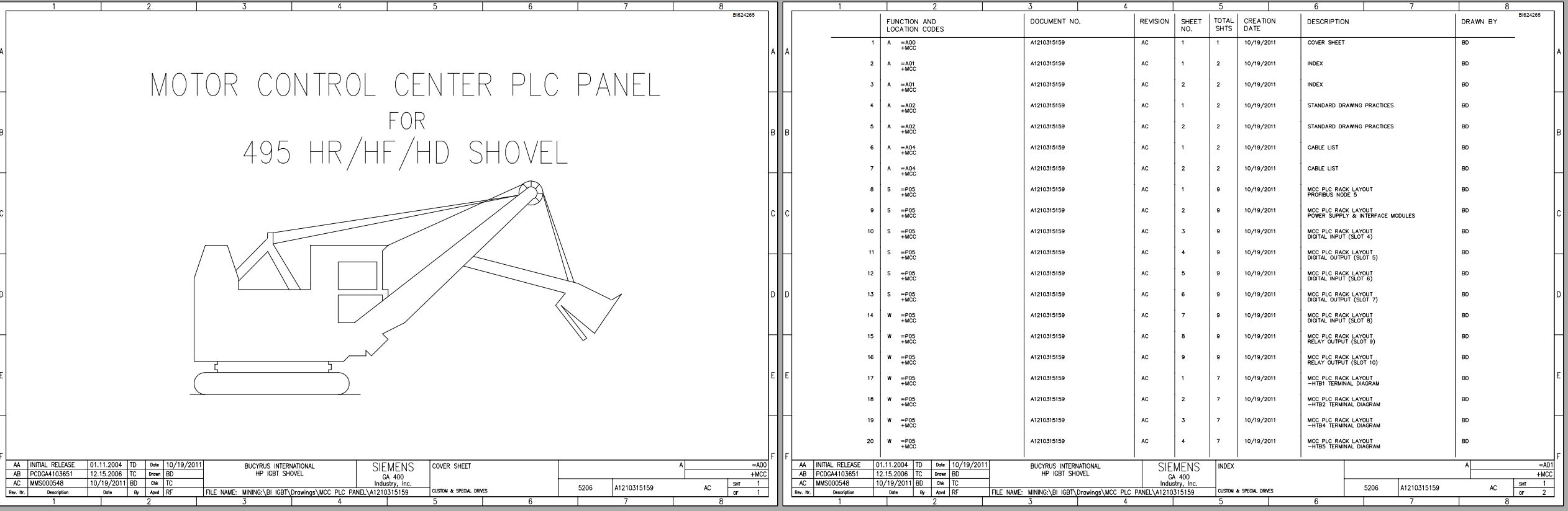 CAT Electric Rope Shovel 495 HD Electric Schematic (1)
