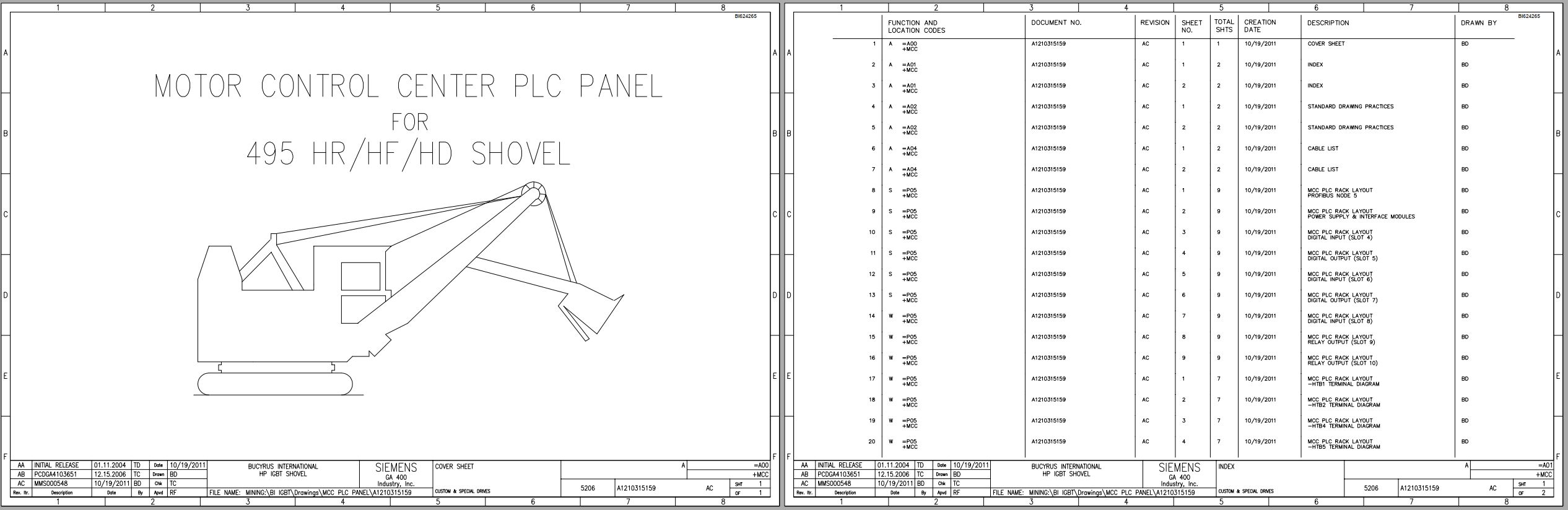 CAT Electric Rope Shovel 495 HF Electric Schematic (1)
