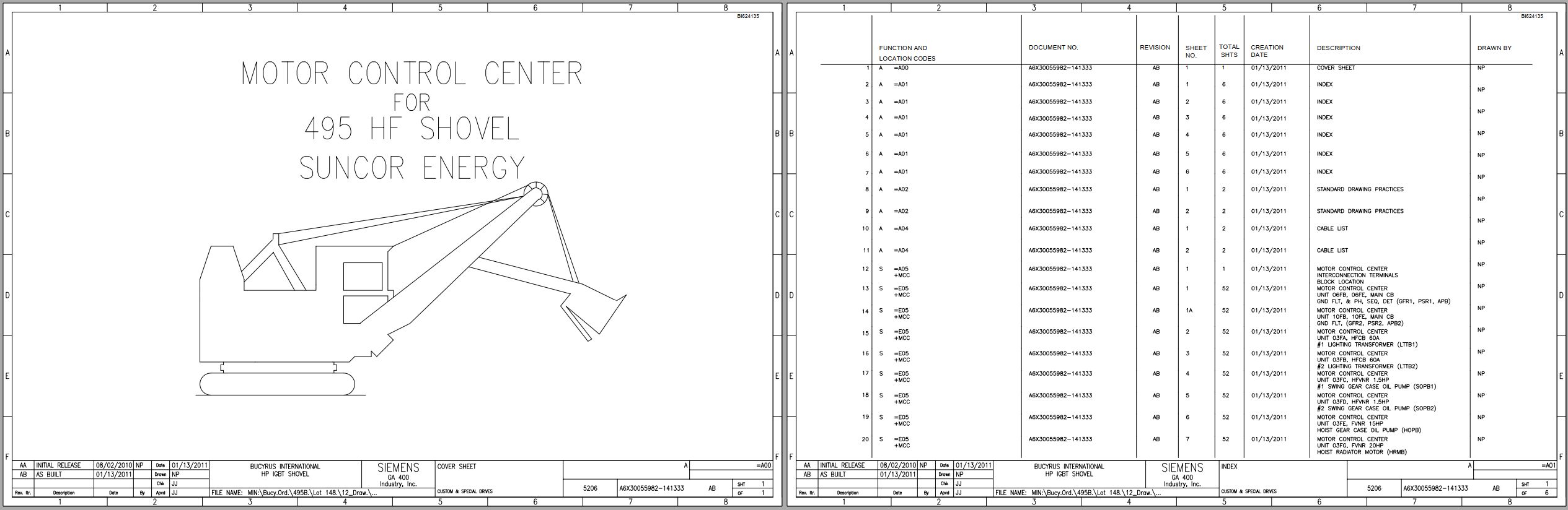 CAT Electric Rope Shovel 495HF Grease Electrical Schematic (1)