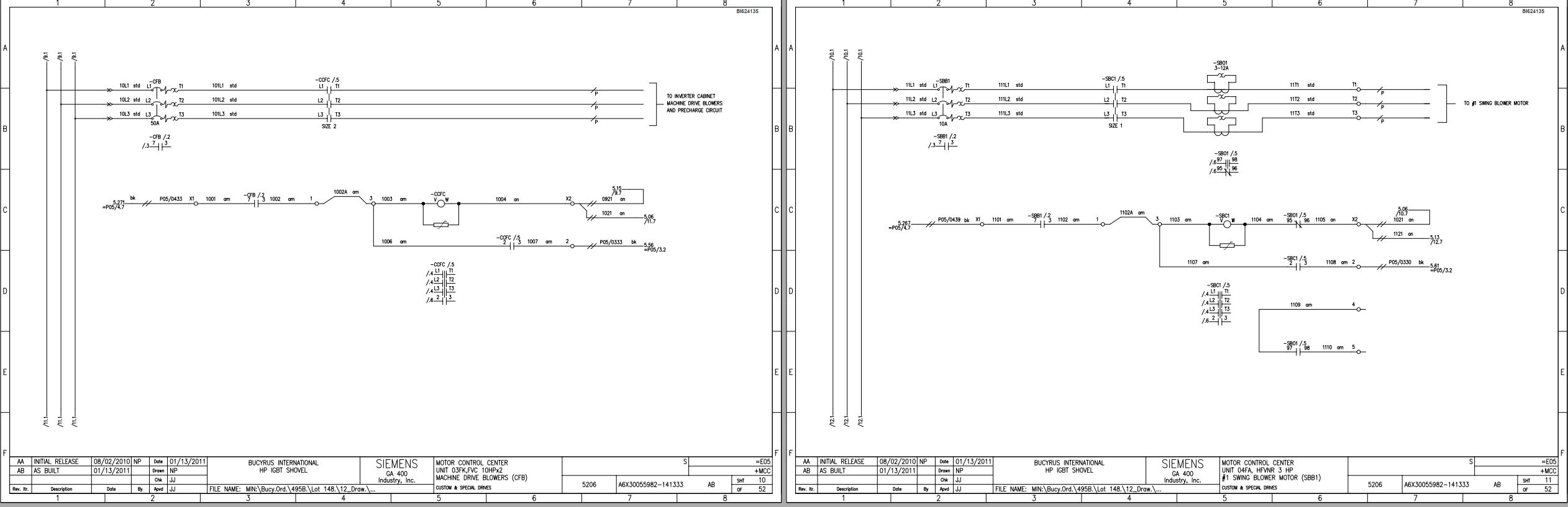 CAT Electric Rope Shovel 495HF Grease Electrical Schematic (2)