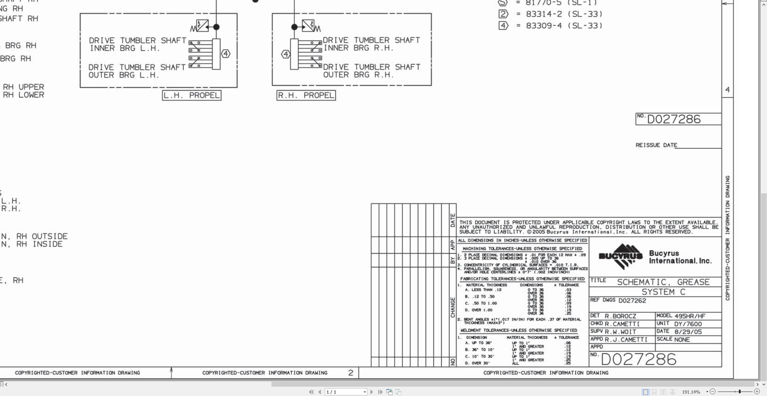 CAT Electric Rope Shovel 495HF Grease Electrical Schematic (3)