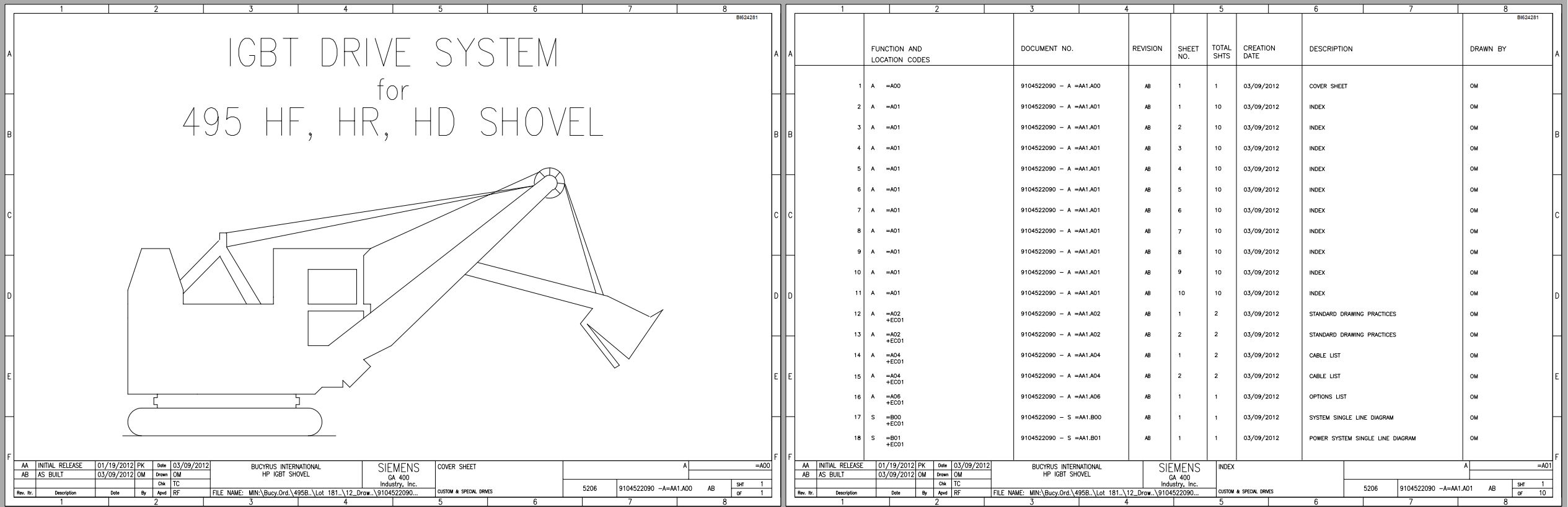 CAT Electric Rope Shovel 7495HR Electrical Schematic (1)