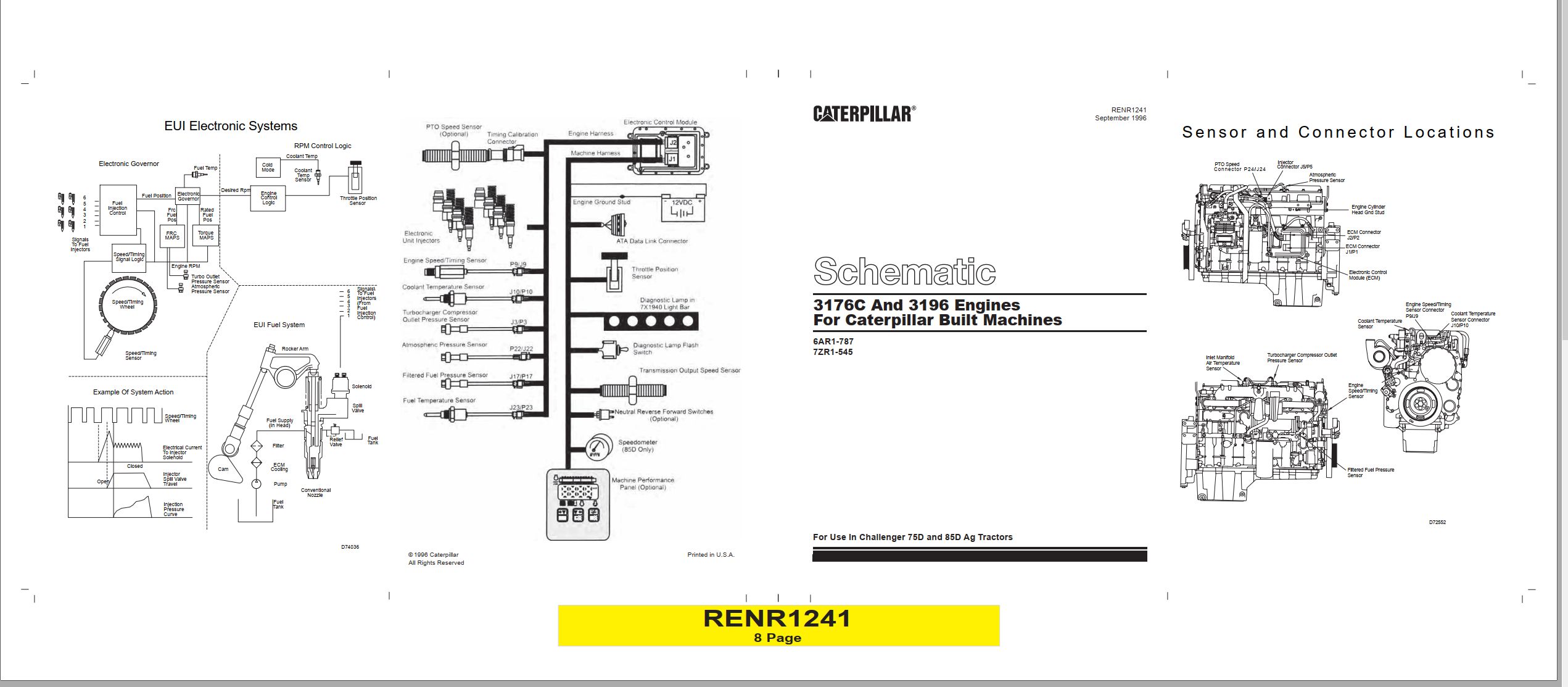 CAT Engine 3176C Electrical Schematic (1)