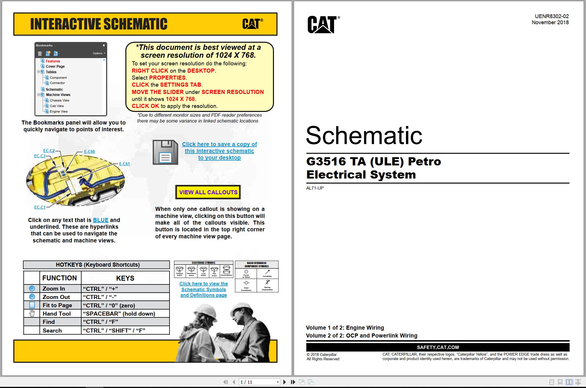CAT Engine G3516 TA (ULE) Electrical Schematic (1)