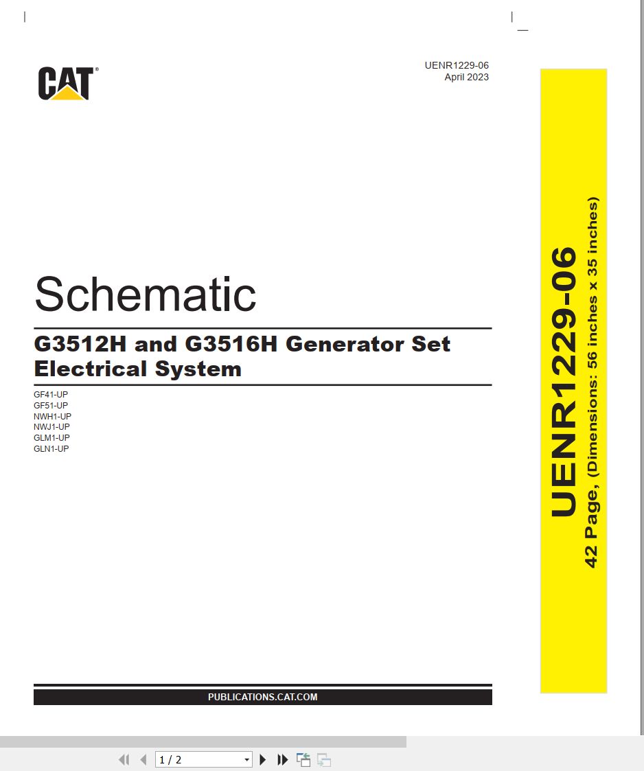 CAT Engine G3516H Electrical Schematic (3)