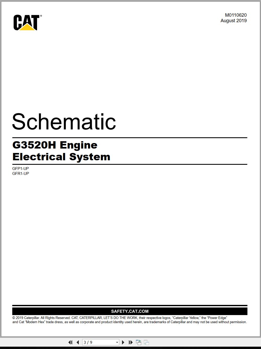 CAT Engine G3520H Electrical Schematic (1)
