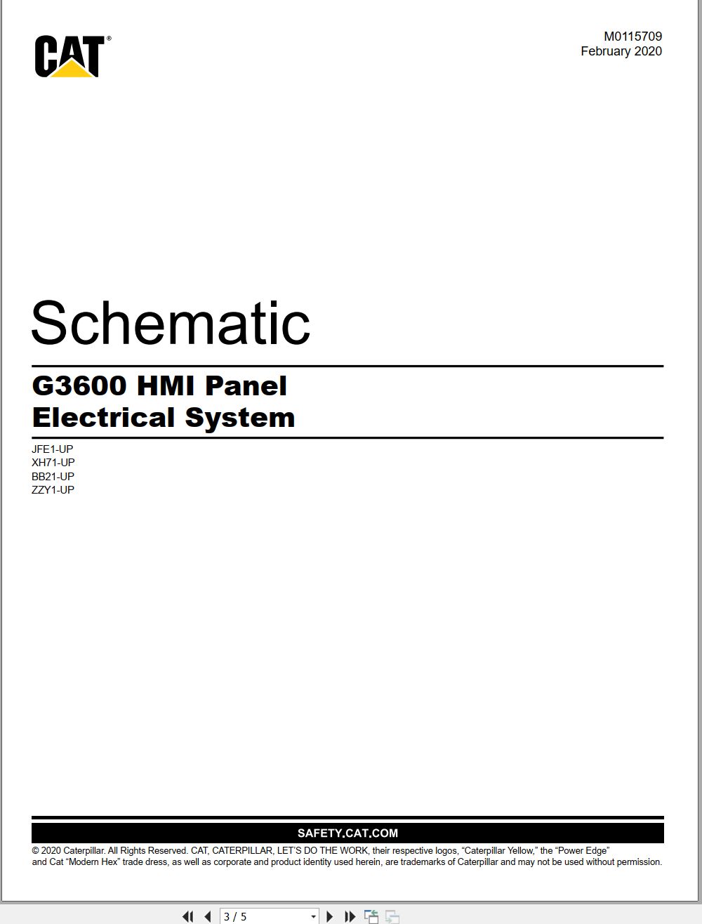 CAT Engine G3600 HMI Electrical Schematic M0115709 00 2020 (1)