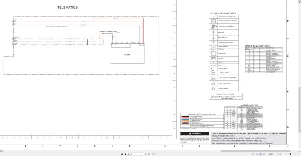 CAT Engine Generator Set DE630 Electrical Schematic (2)