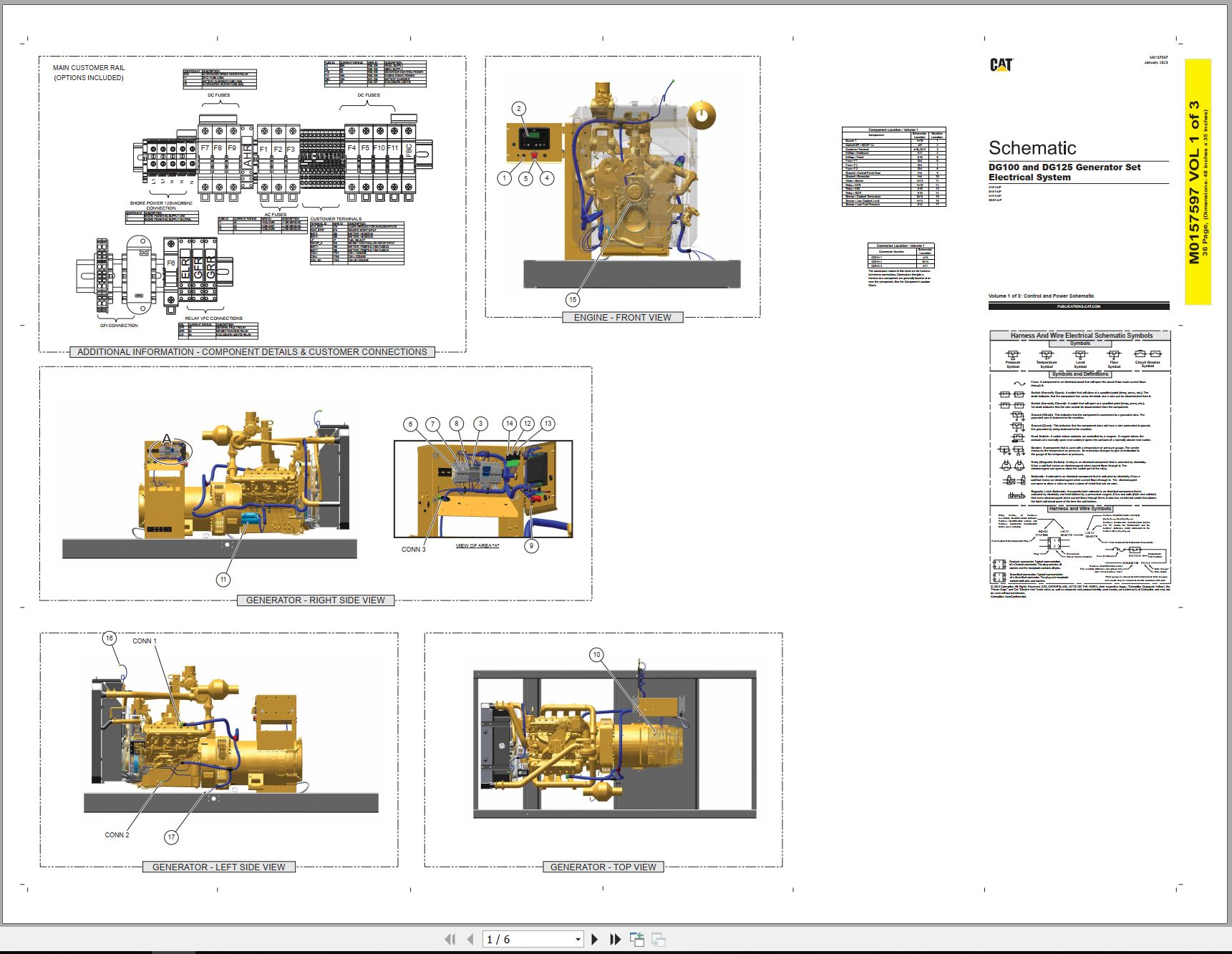 CAT Engine Generator Set DG100 Electrical Schematic (1)