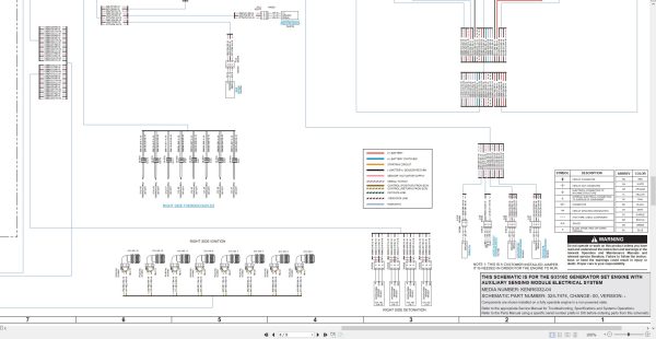 CAT Engine Generator Set G3516C Electrical Schematic (2)