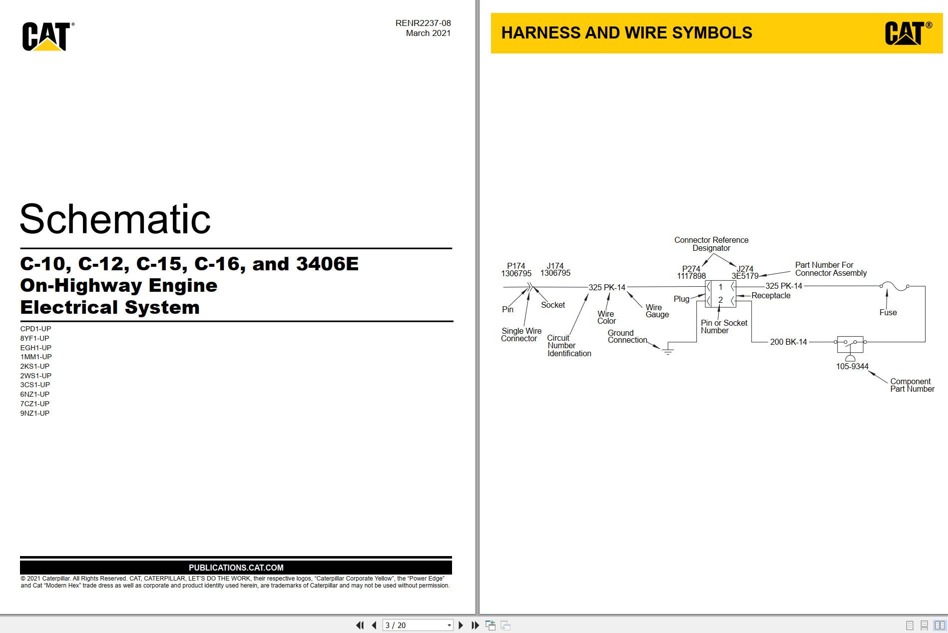 CAT Engine Industrial C 16 Electrical Schematic (1)