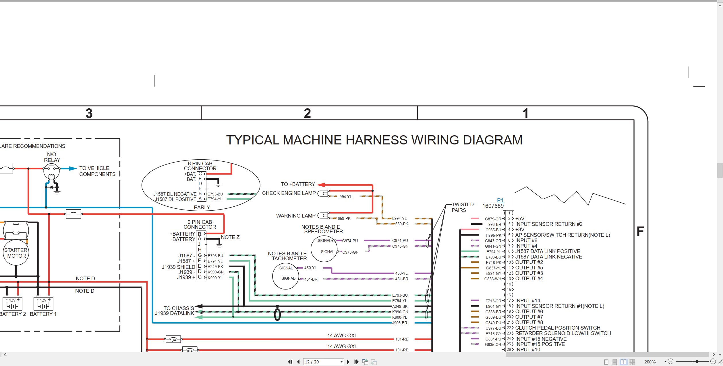 CAT Engine Industrial C 16 Electrical Schematic (2)