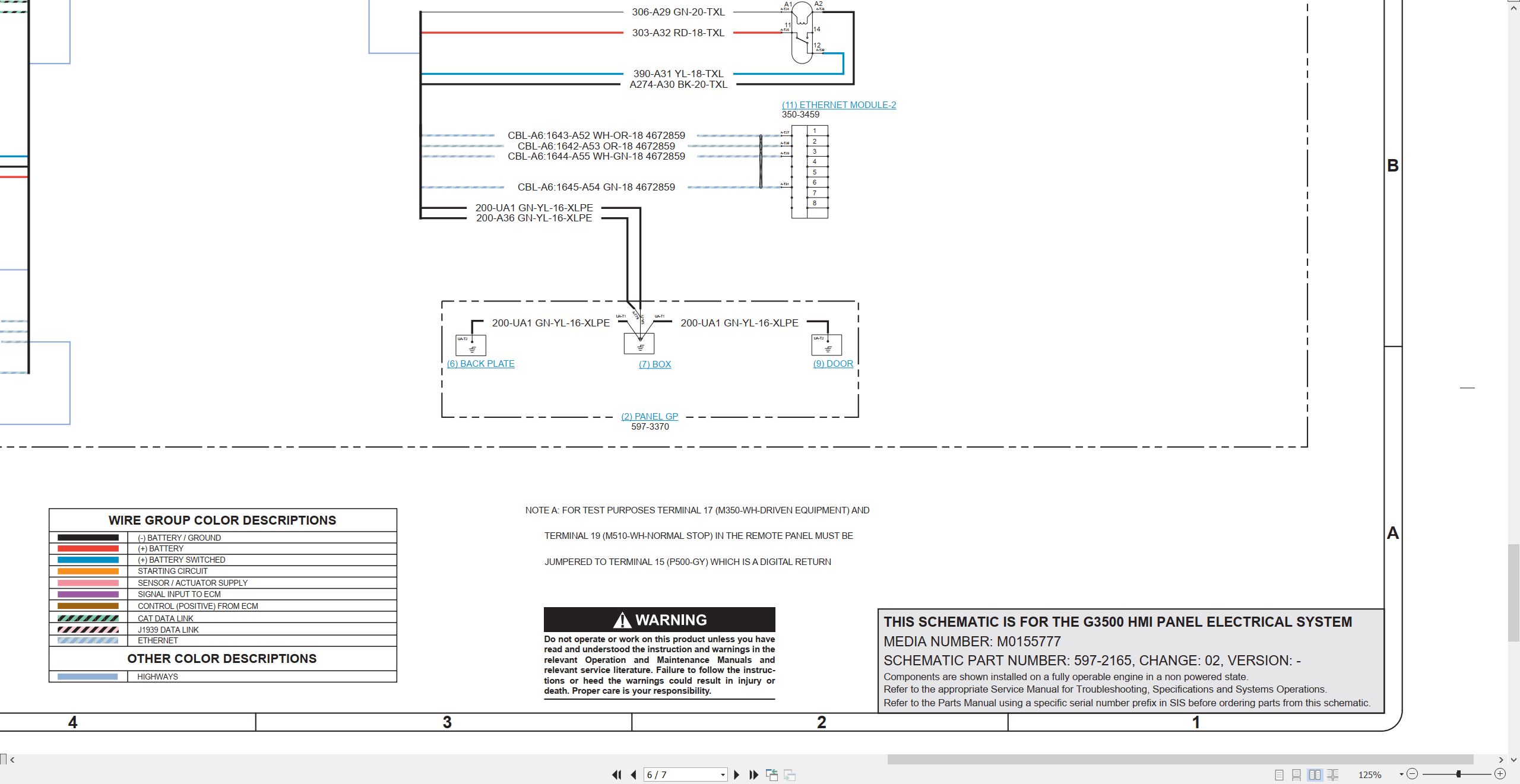 CAT Engine Industrial G3500 HMI Electrical Schematic (2)