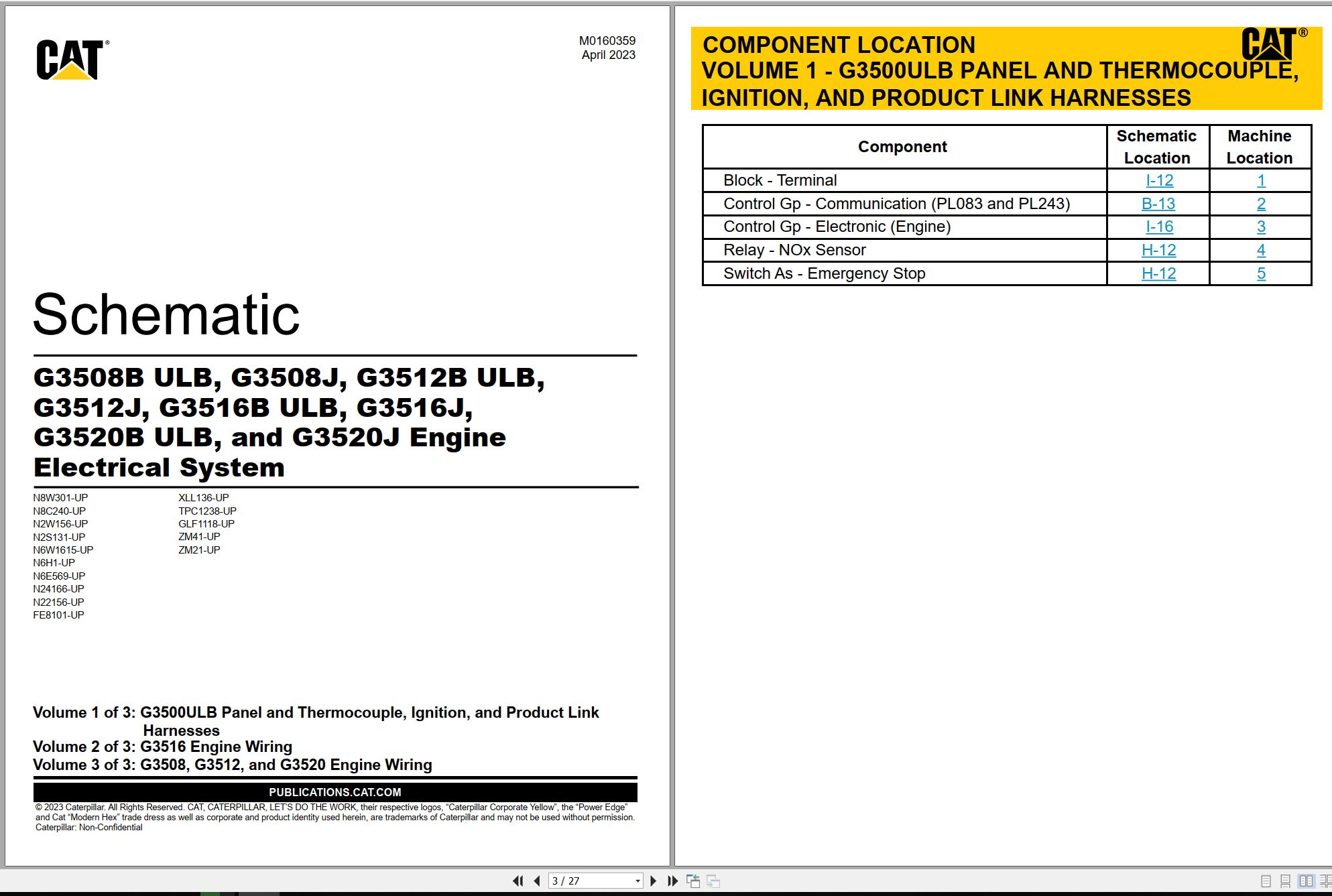CAT Engine Industrial G3520J Electrical Schematic (1)