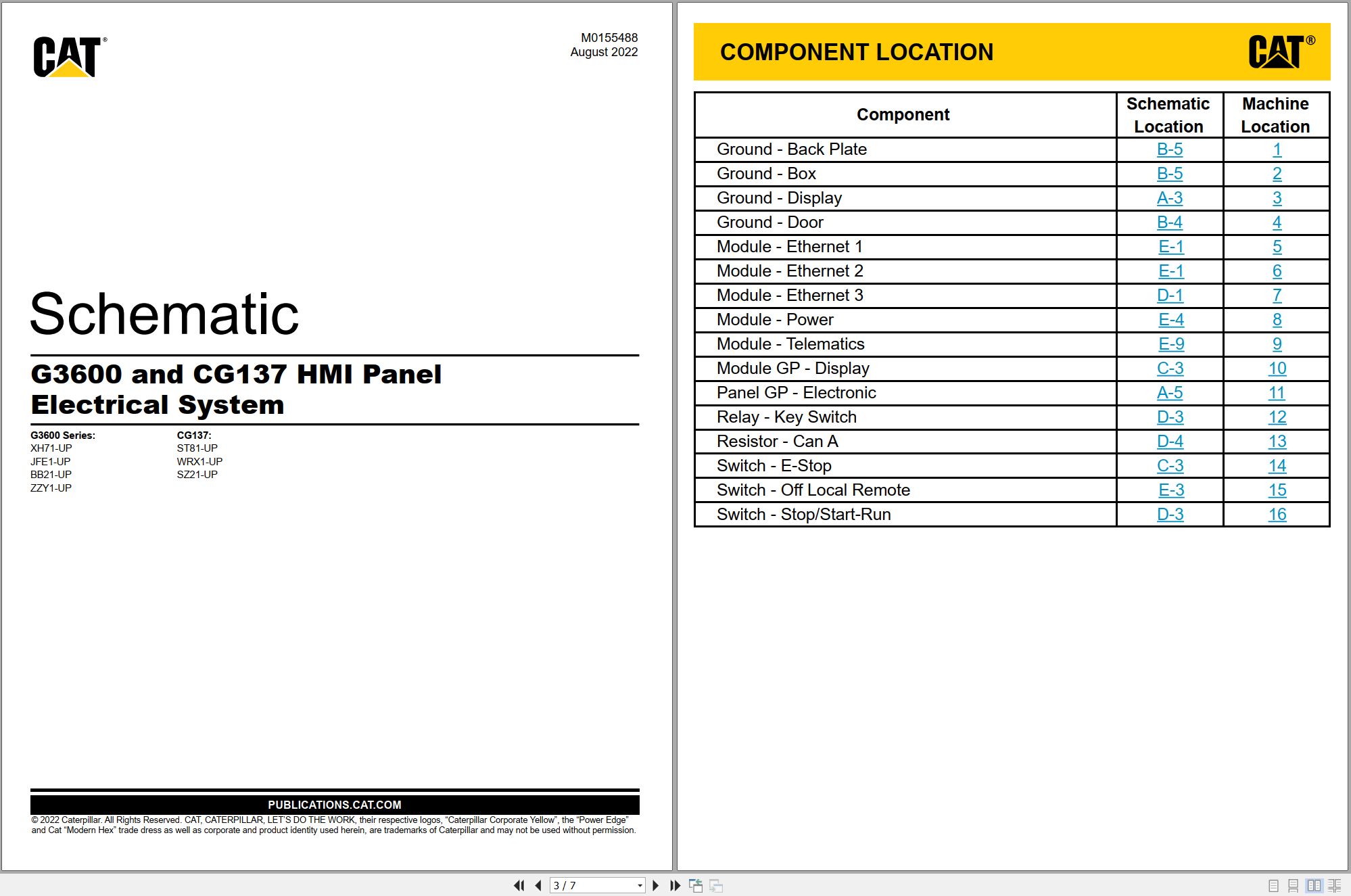 CAT Engine Industrial G3600 Electrical Schematic (1)