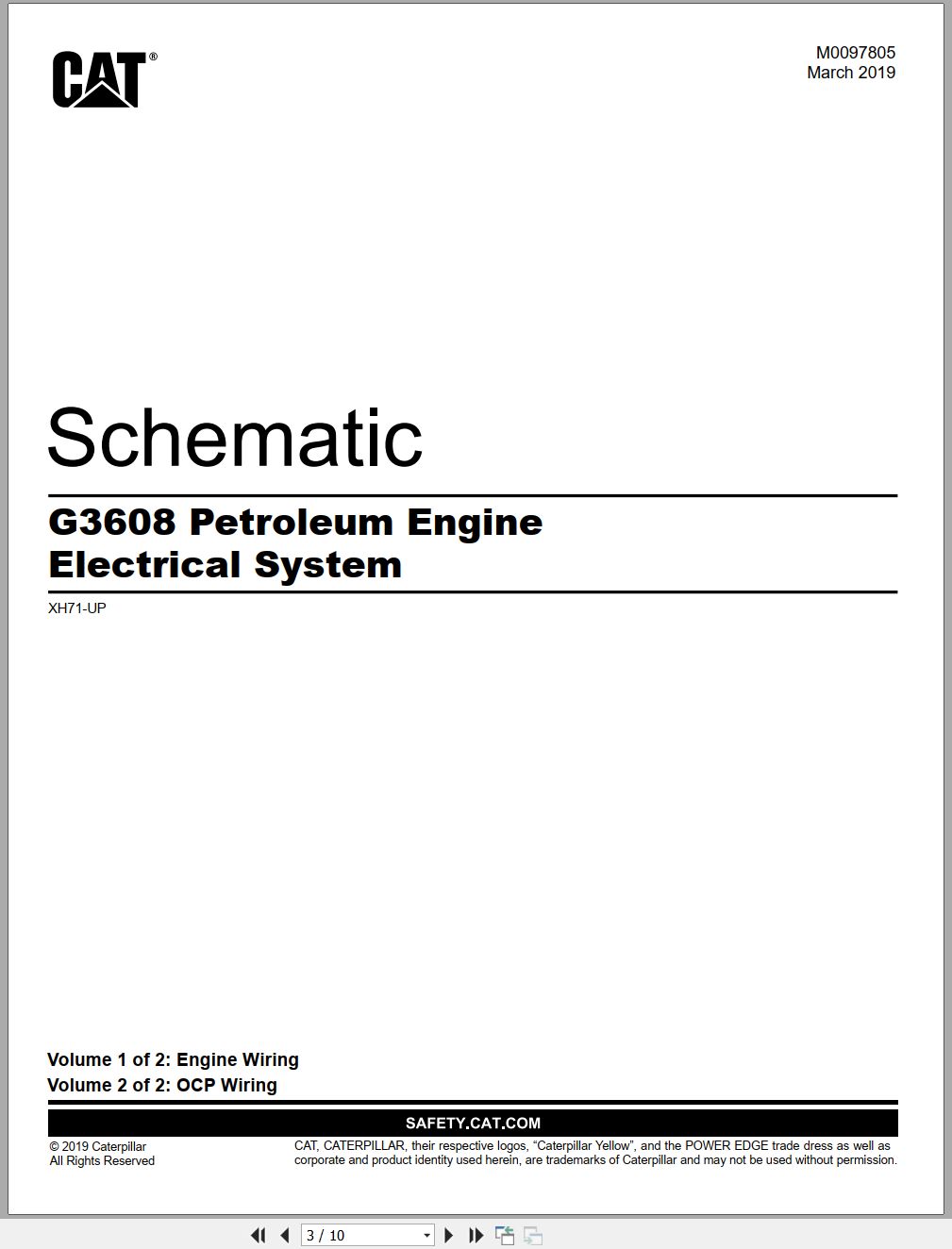CAT Engine Industrial G3608 Electrical Schematic (1)