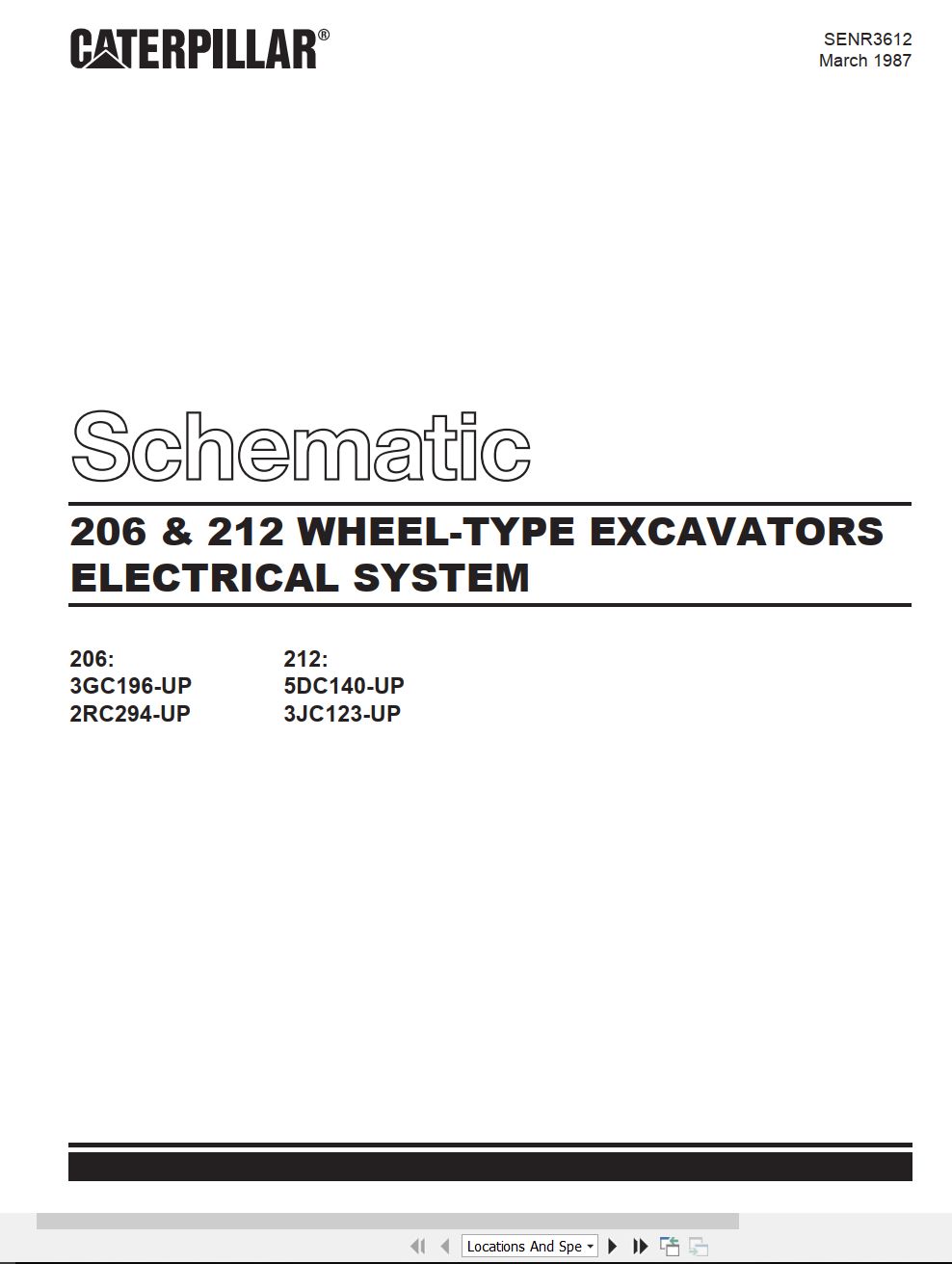 CAT Excavator 206 Electrical Schematic (1)