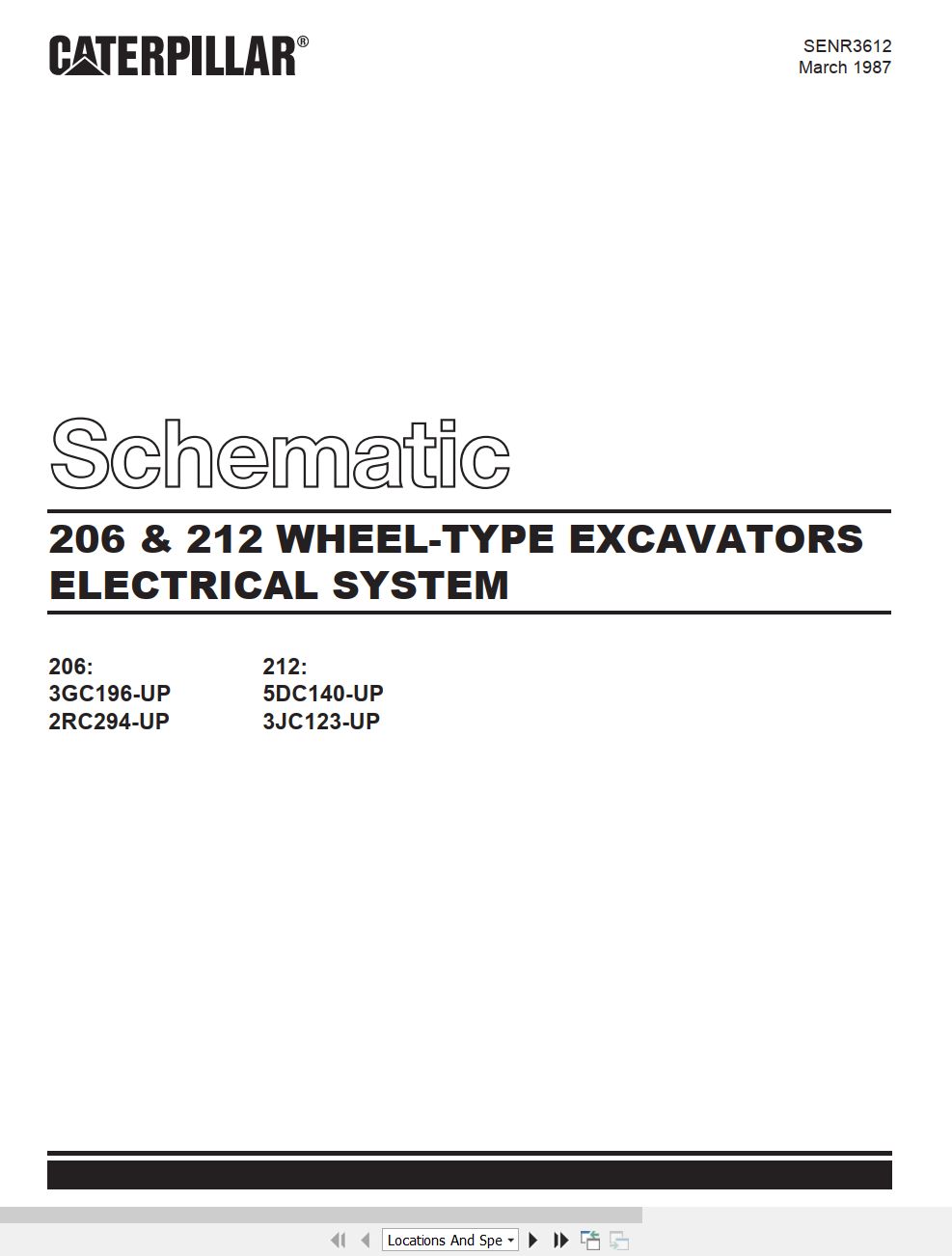 CAT Excavator 212 Electrical Schematic (1)