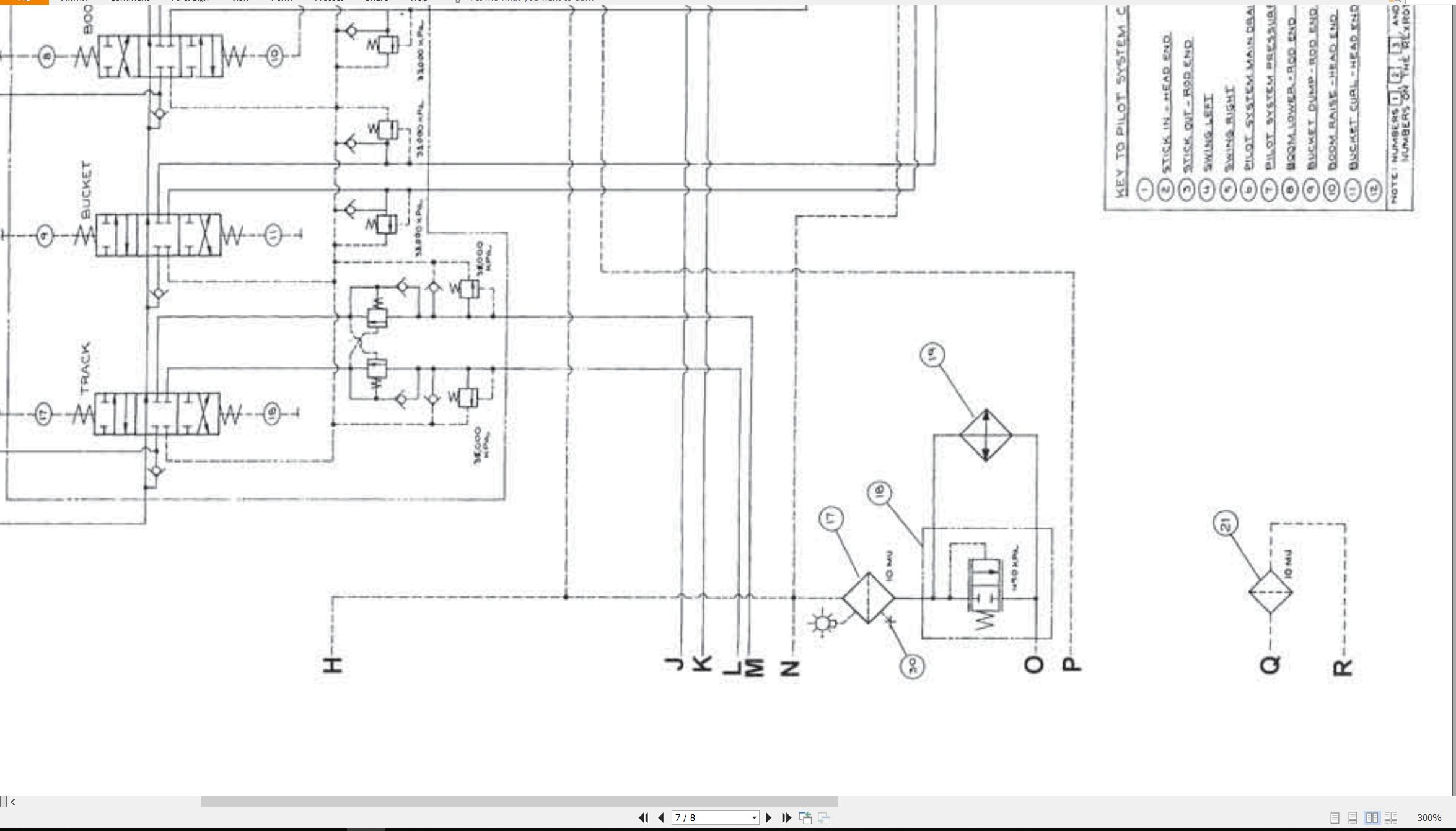CAT Excavator 225B 229 Hydraulic Schematic SENR3466 00 1987 (2)
