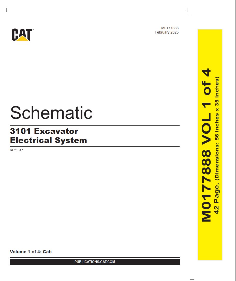 CAT Excavator 3101 Electrical Hydraulic Schematic (1)