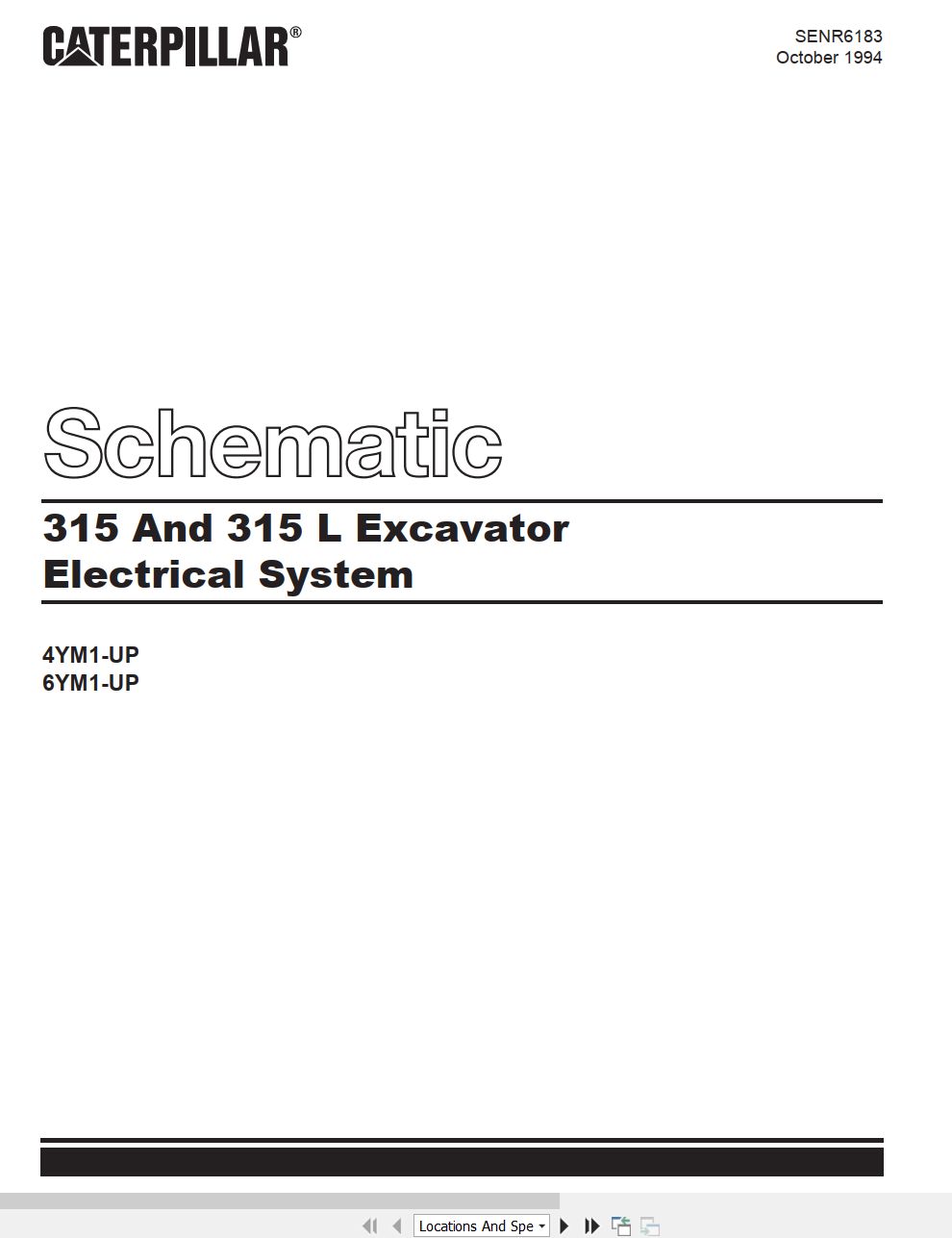 CAT Excavator 315 L Electrical Hydraulic Schematic (1)