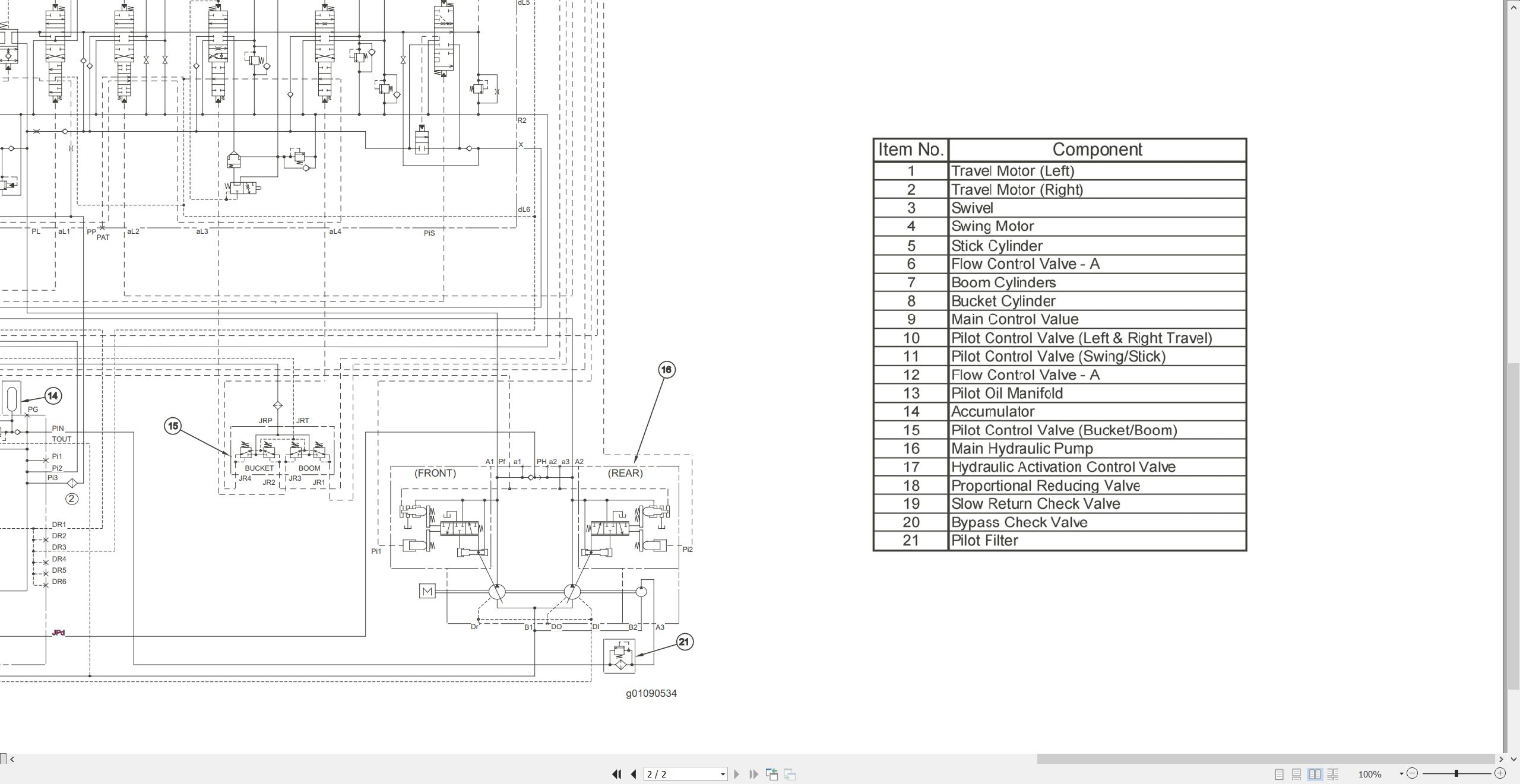 CAT Excavator 315 L Electrical Hydraulic Schematic (3)