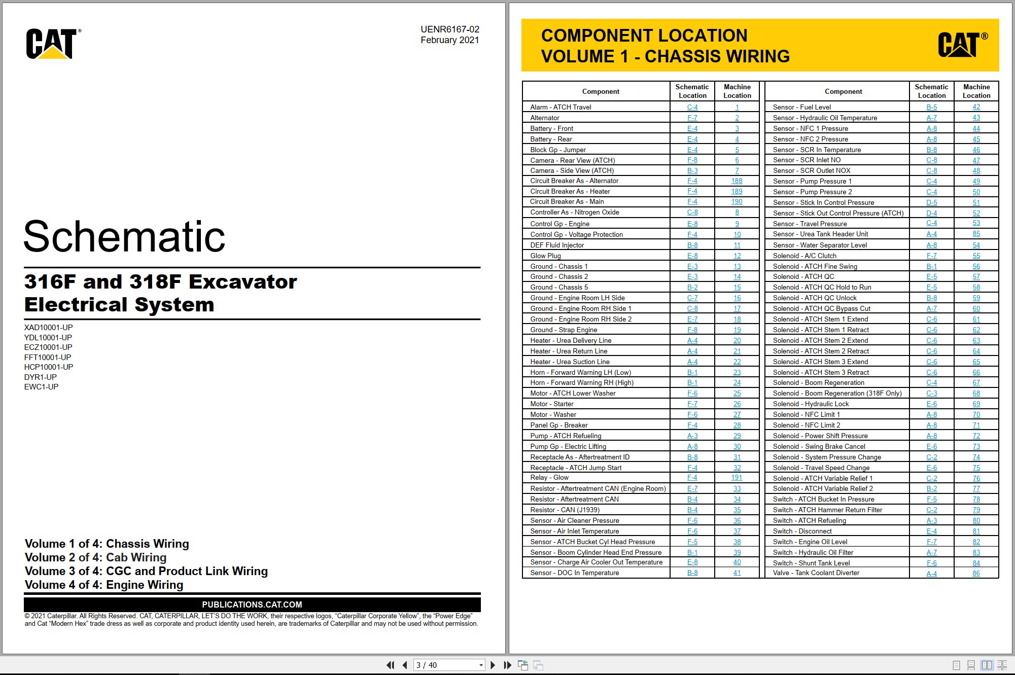 CAT Excavator 316F Electrical Hydraulic Schematic (1)