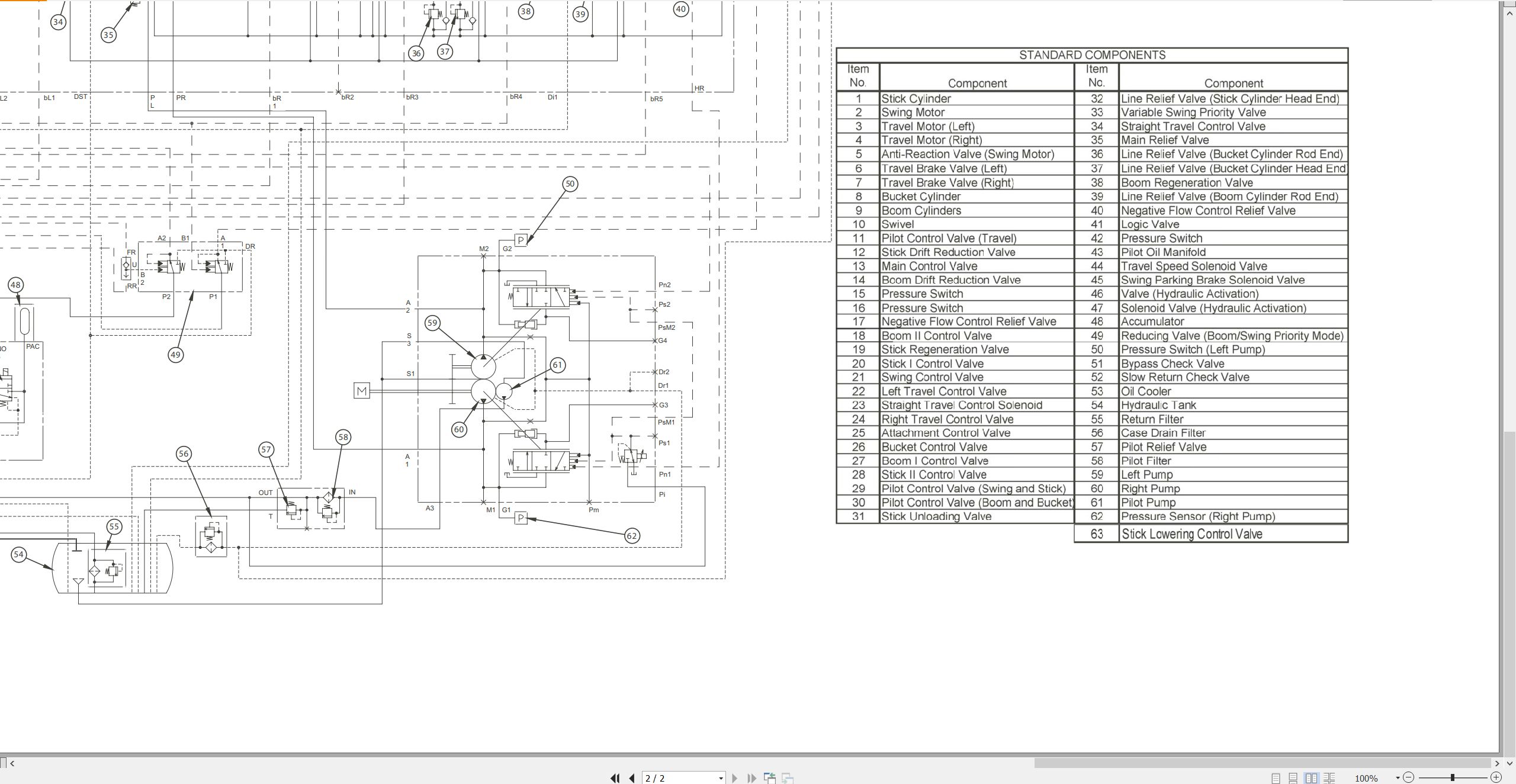 CAT Excavator 318C Electrical Hydraulic Schematic (3)