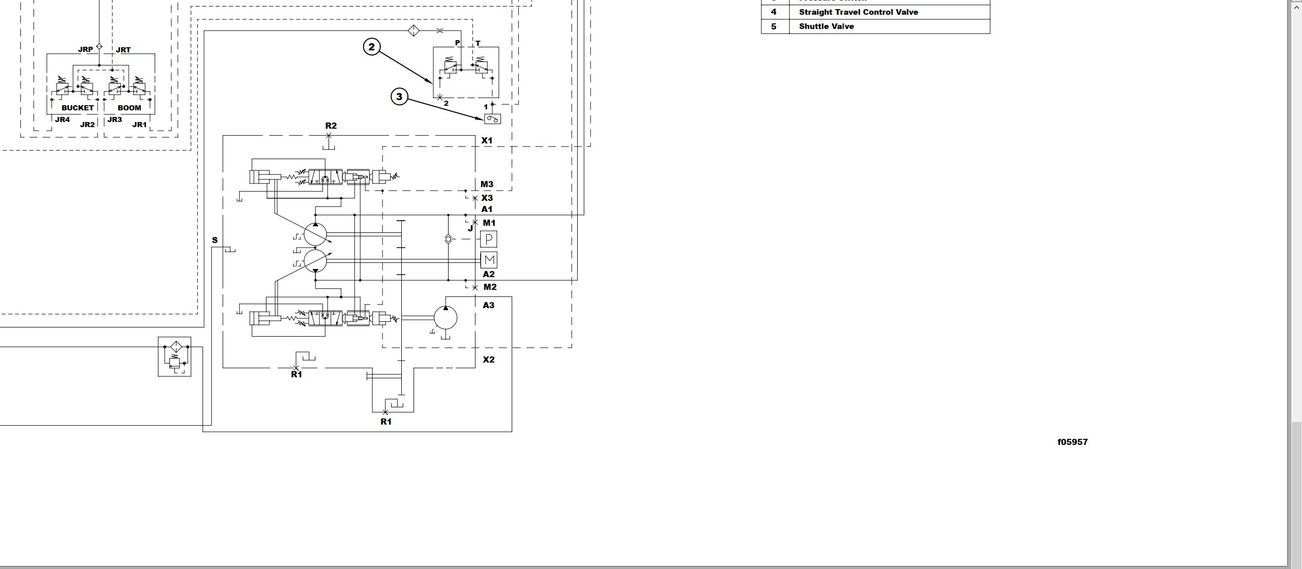 CAT Excavator 320B Electrical Hydraulic Schematic (3)