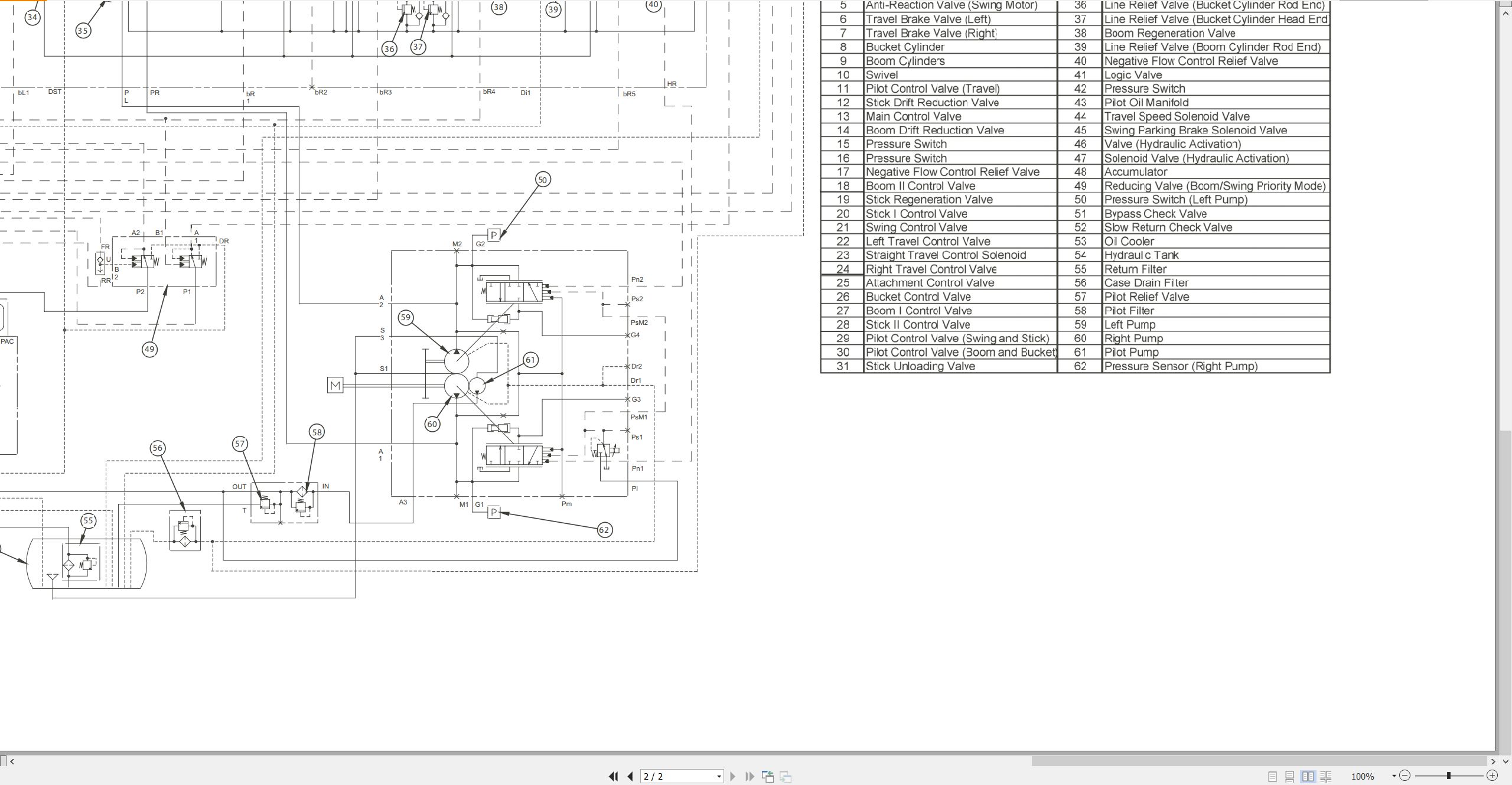 CAT Excavator 320C LRR Electrical Hydraulic Schematic (3)