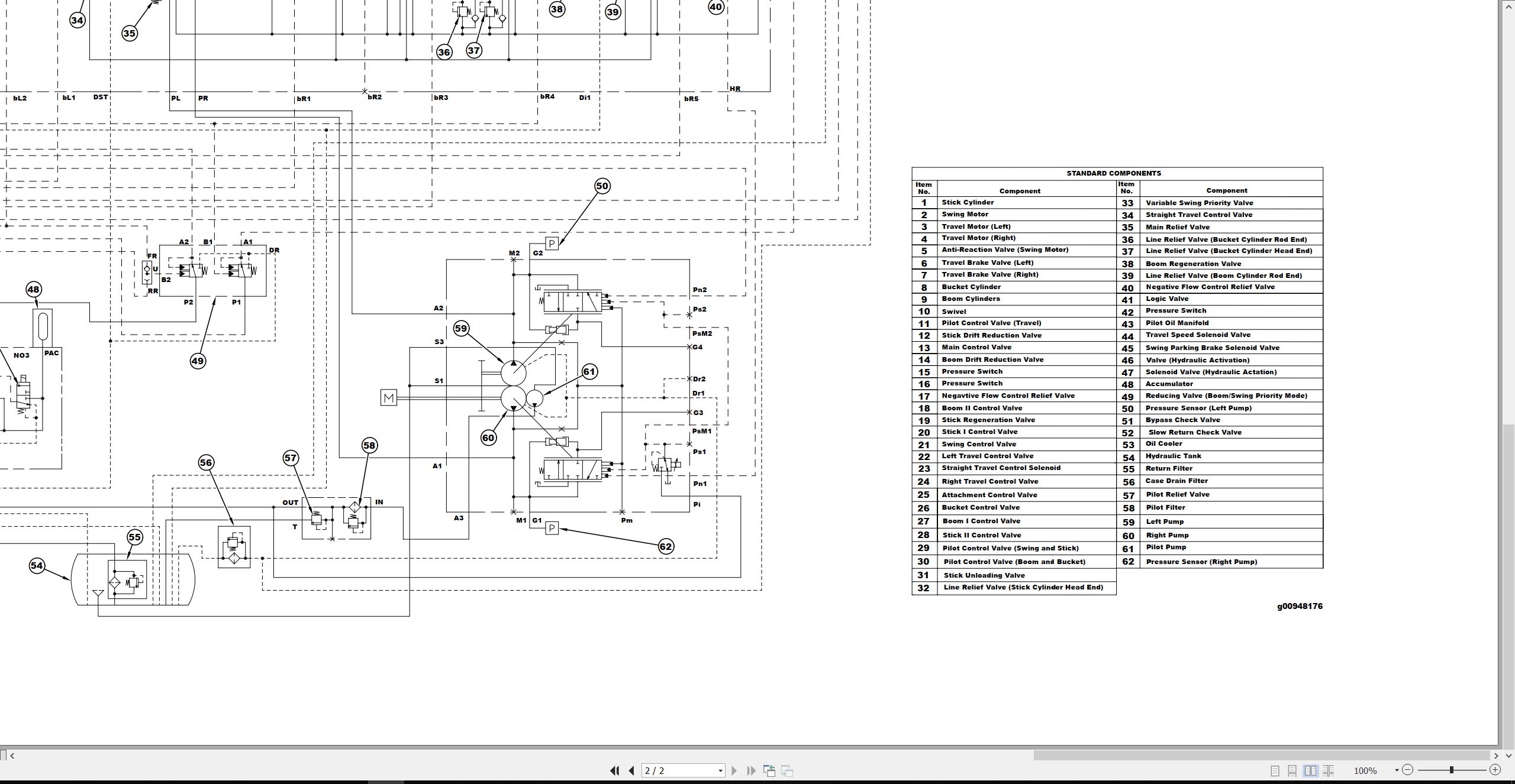 CAT Excavator 320C U Electrical Hydraulic Schematic (3)