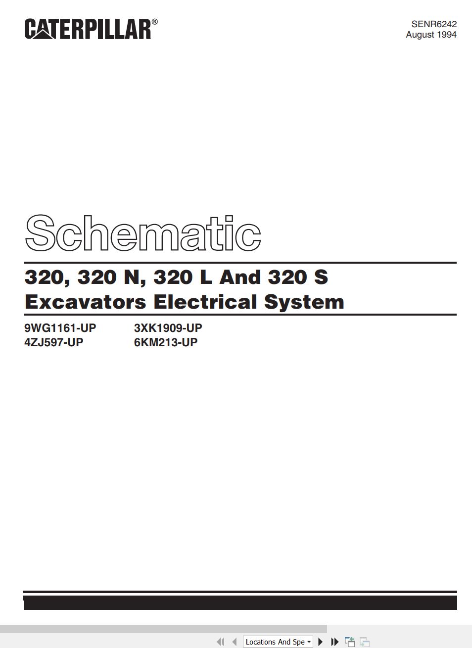CAT Excavator 320L Electrical Hydraulic Schematic (1)