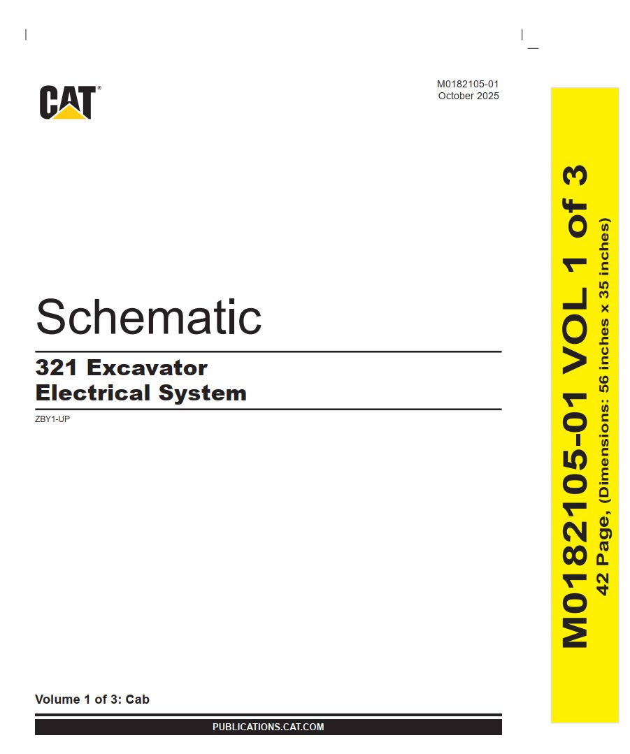 CAT Excavator 321 Electrical Hydraulic Schematic (1)