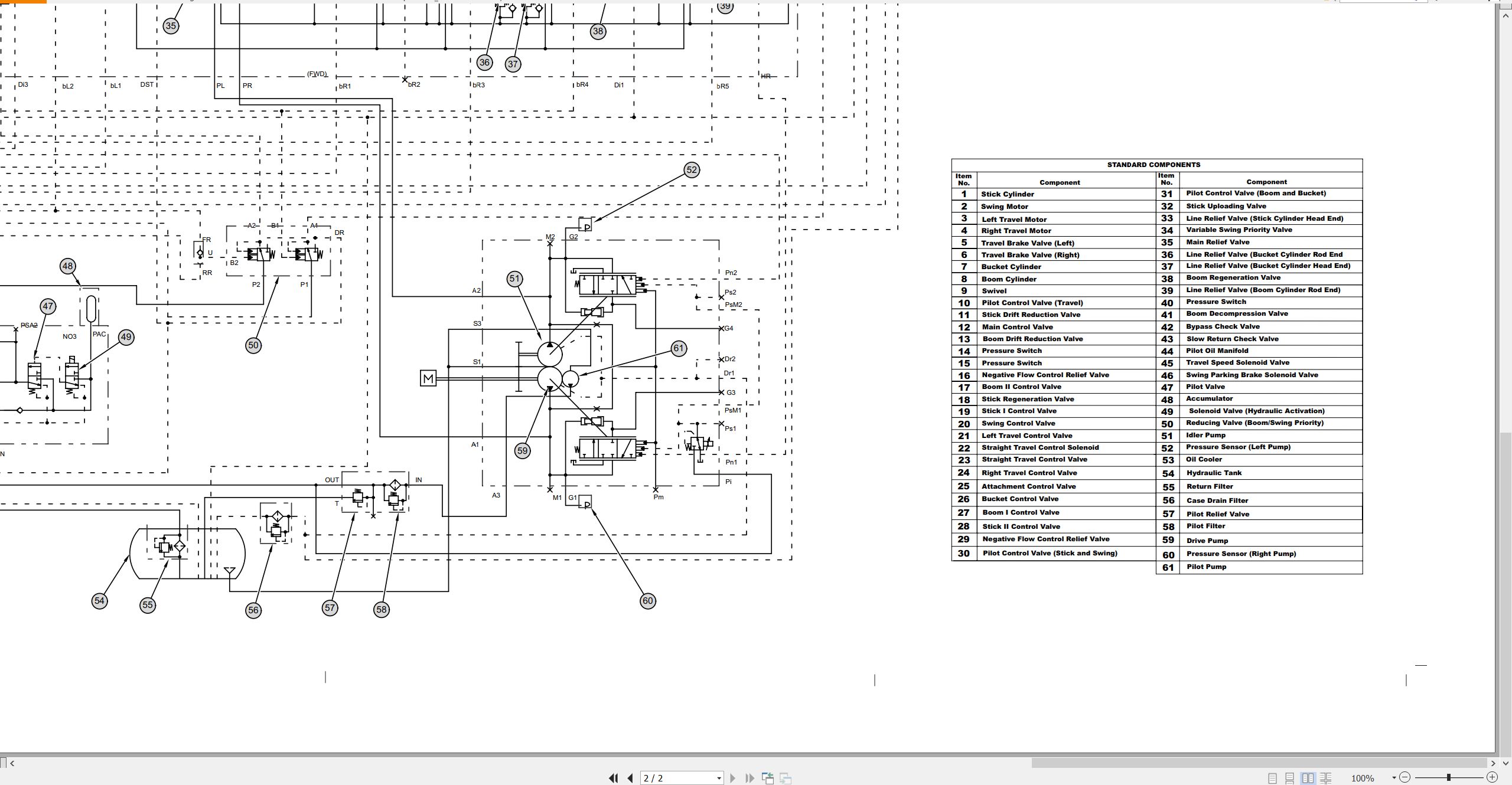CAT Excavator 321C CR Hydraulic Schematic RENR7106 01 2005 (2)