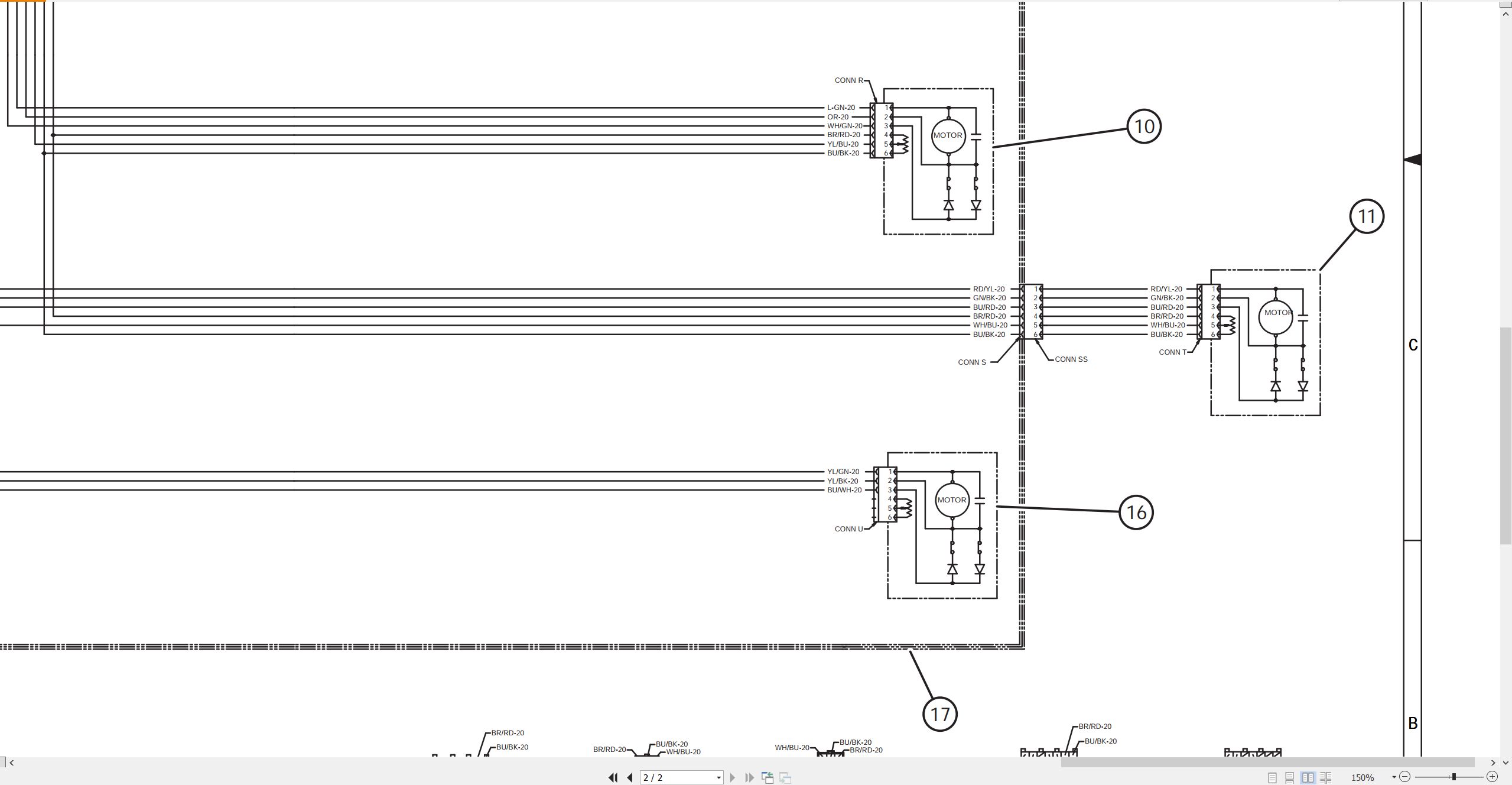 CAT Excavator 321D CR Electrical Schematic (2)