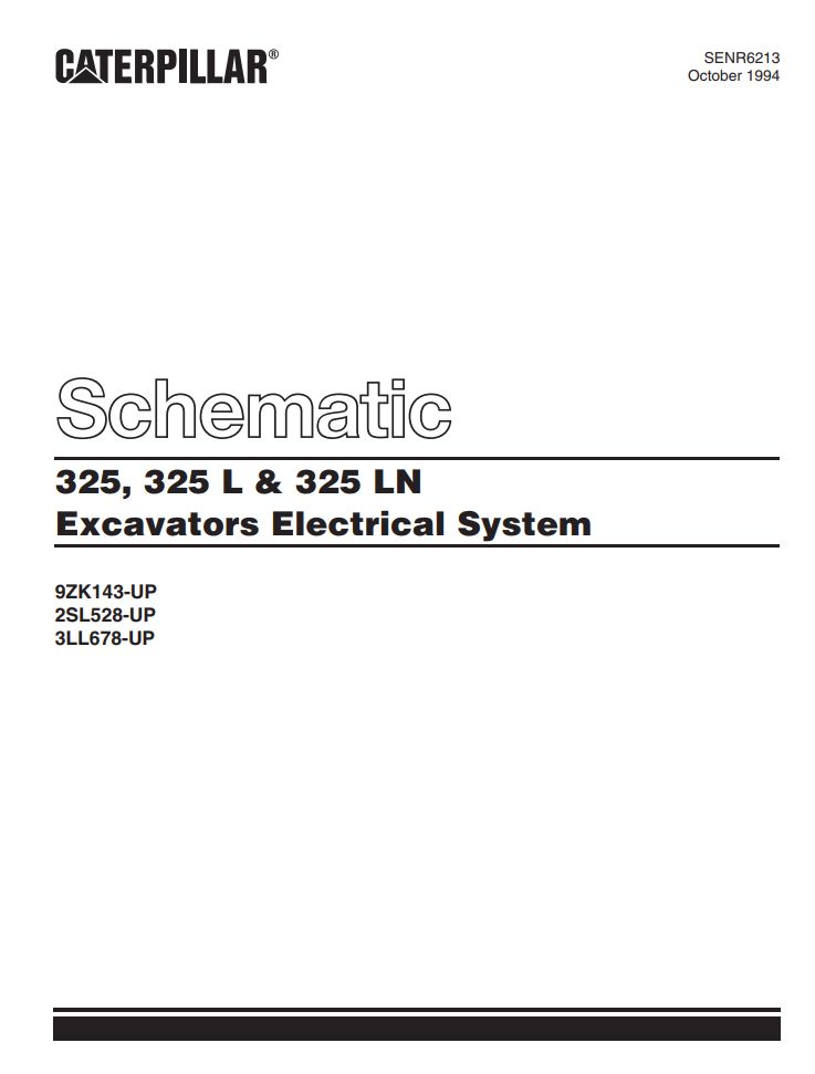CAT Excavator 325 L Electrical Schematic (1)
