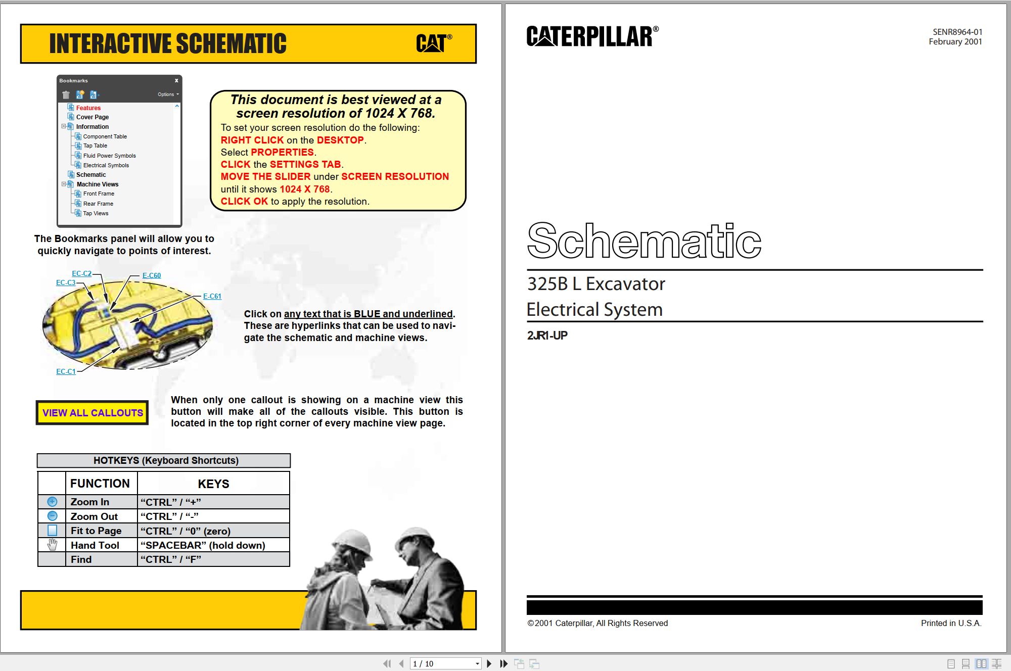 CAT Excavator 325B L Electrical Schematic (1)
