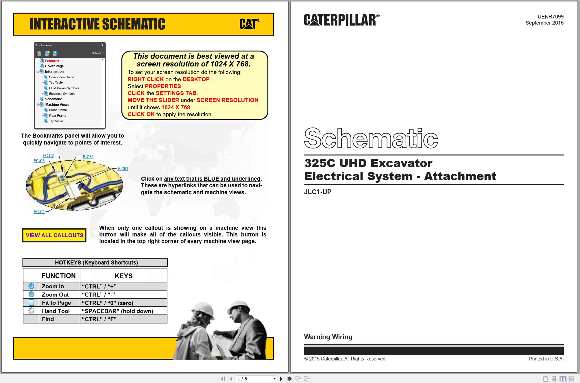 CAT Excavator 325C UHD Electrical Schematic (1)