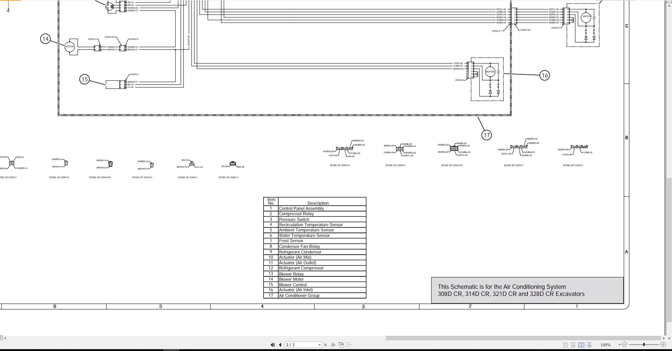 CAT Excavator 328D CR Electrical Schematic (2)