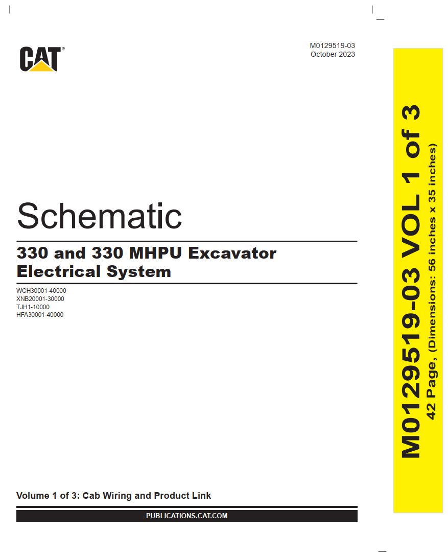CAT Excavator 330 MHPU Electrical Schematic (1)