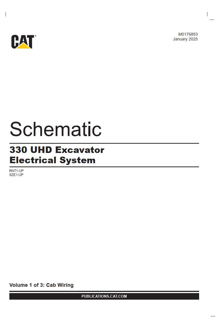 CAT Excavator 330 UHD Electrical Schematic M0176853 00 2025 (1)