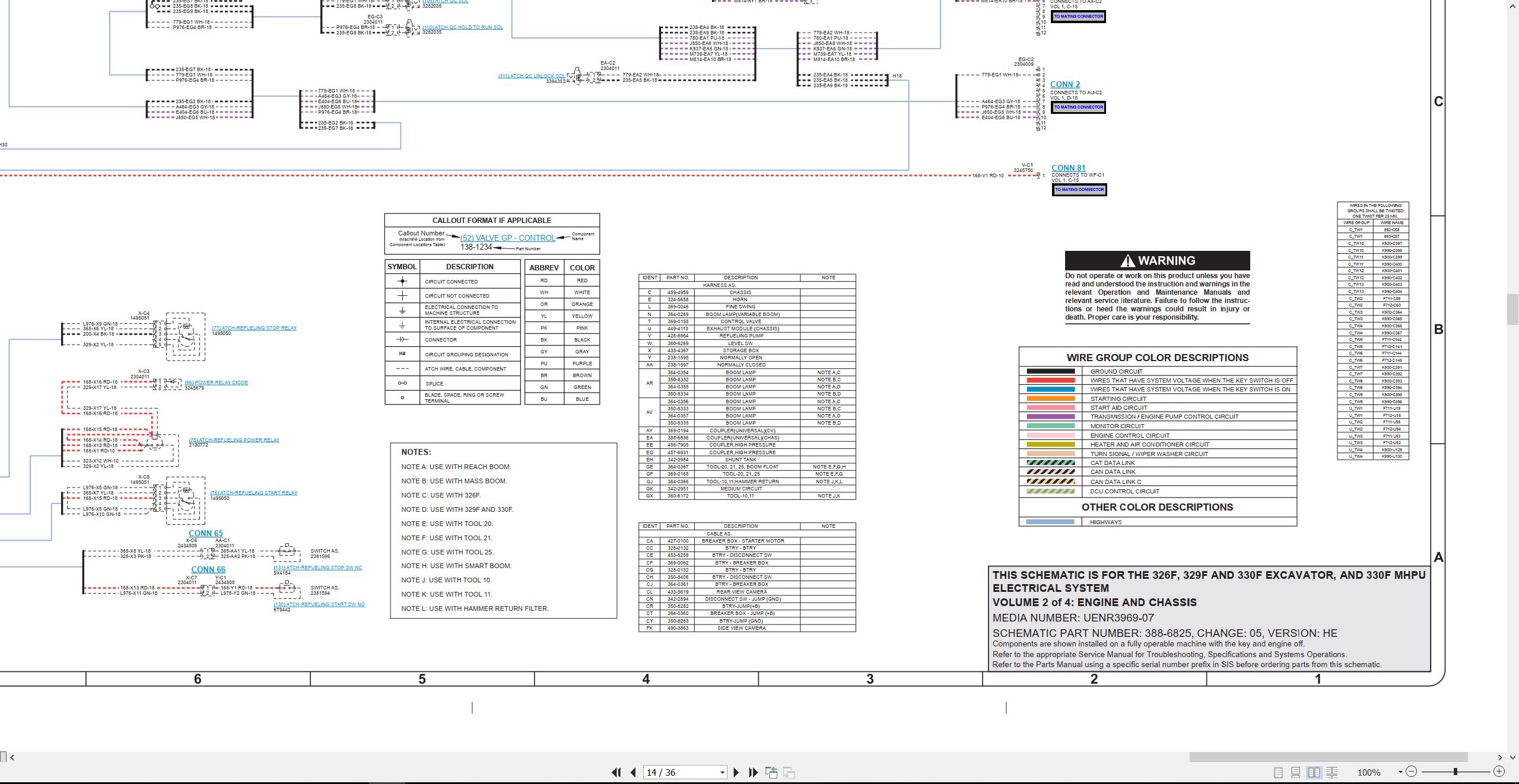 CAT Excavator 330F MHPU Electrical Schematic (2)