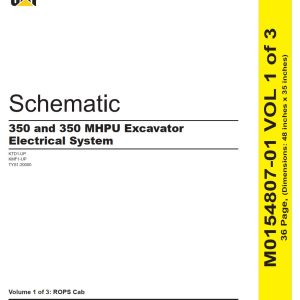 CAT Excavator 350 MHPU Electrical Hydraulic Schematic (1)