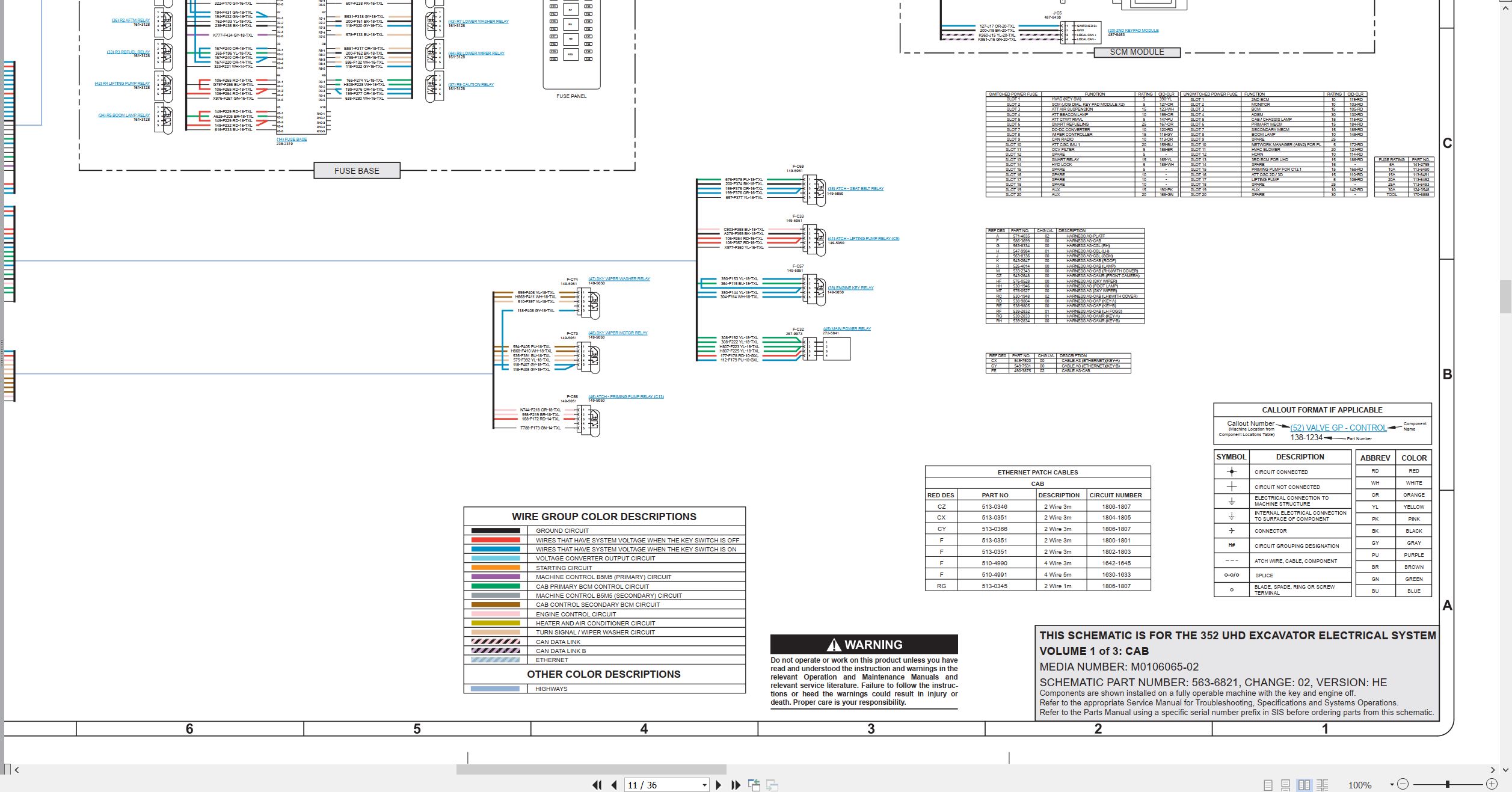 CAT Excavator 352 UHD Electrical Hydraulic Schematic (2)