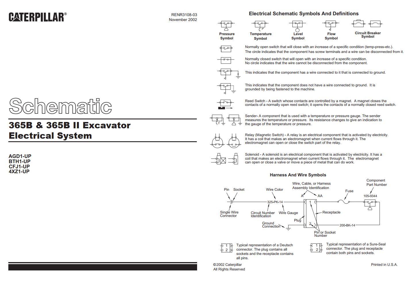 CAT Excavator 365B L Hydraulic Schematic (1)