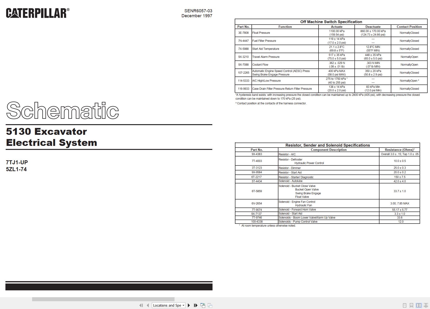 CAT Excavator 5130 Electrical Hydraulic Schematic (1)
