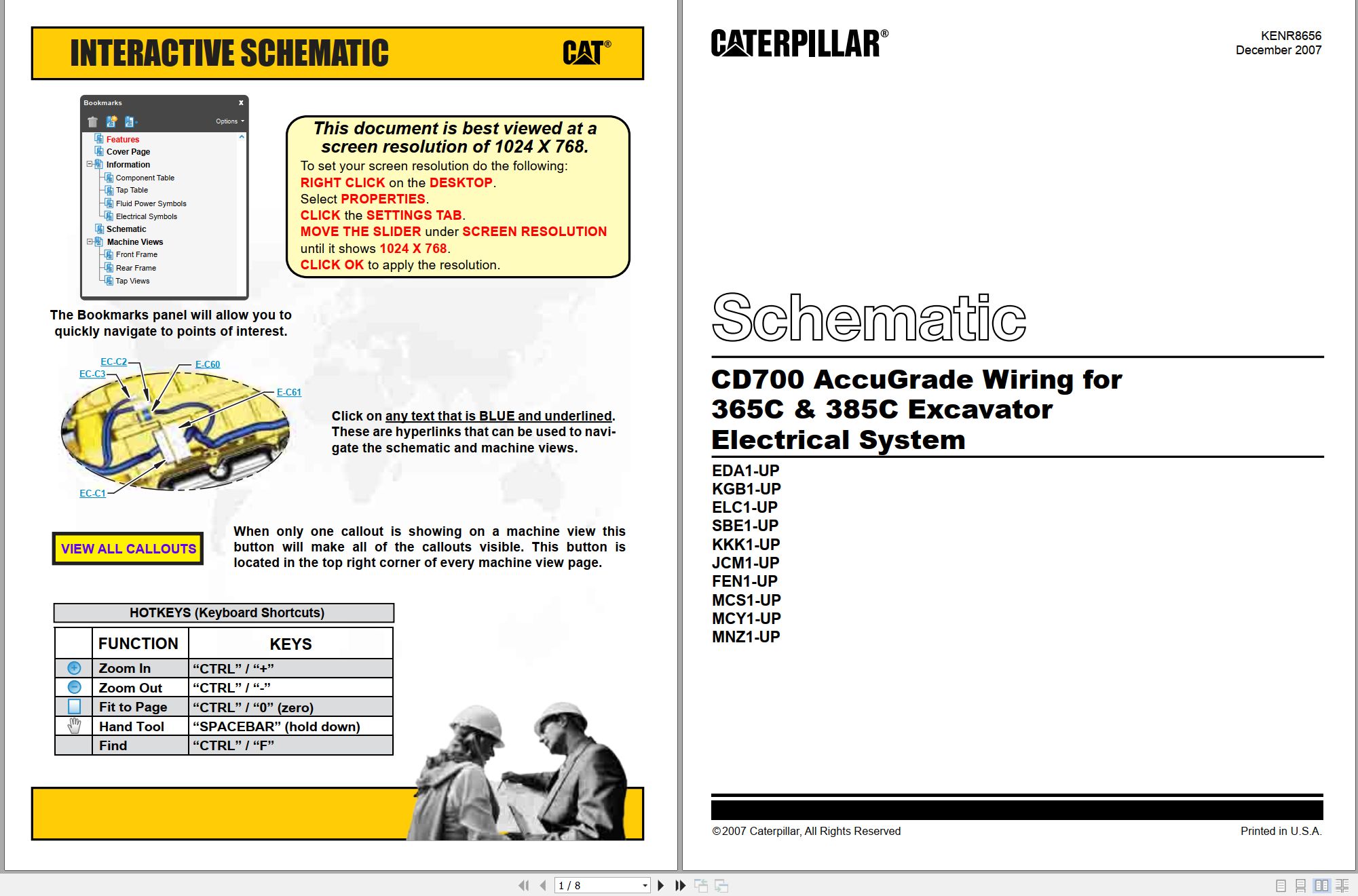 CAT Excavator CD700 Electrical Schematic (1)