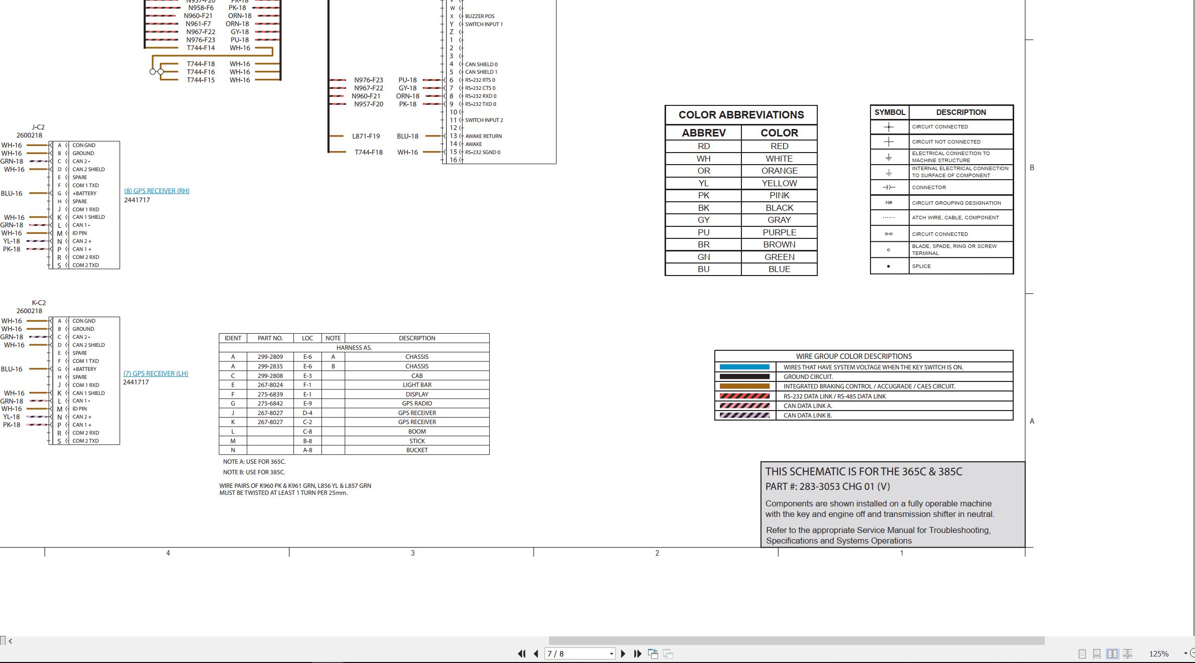 CAT Excavator CD700 Electrical Schematic (2)