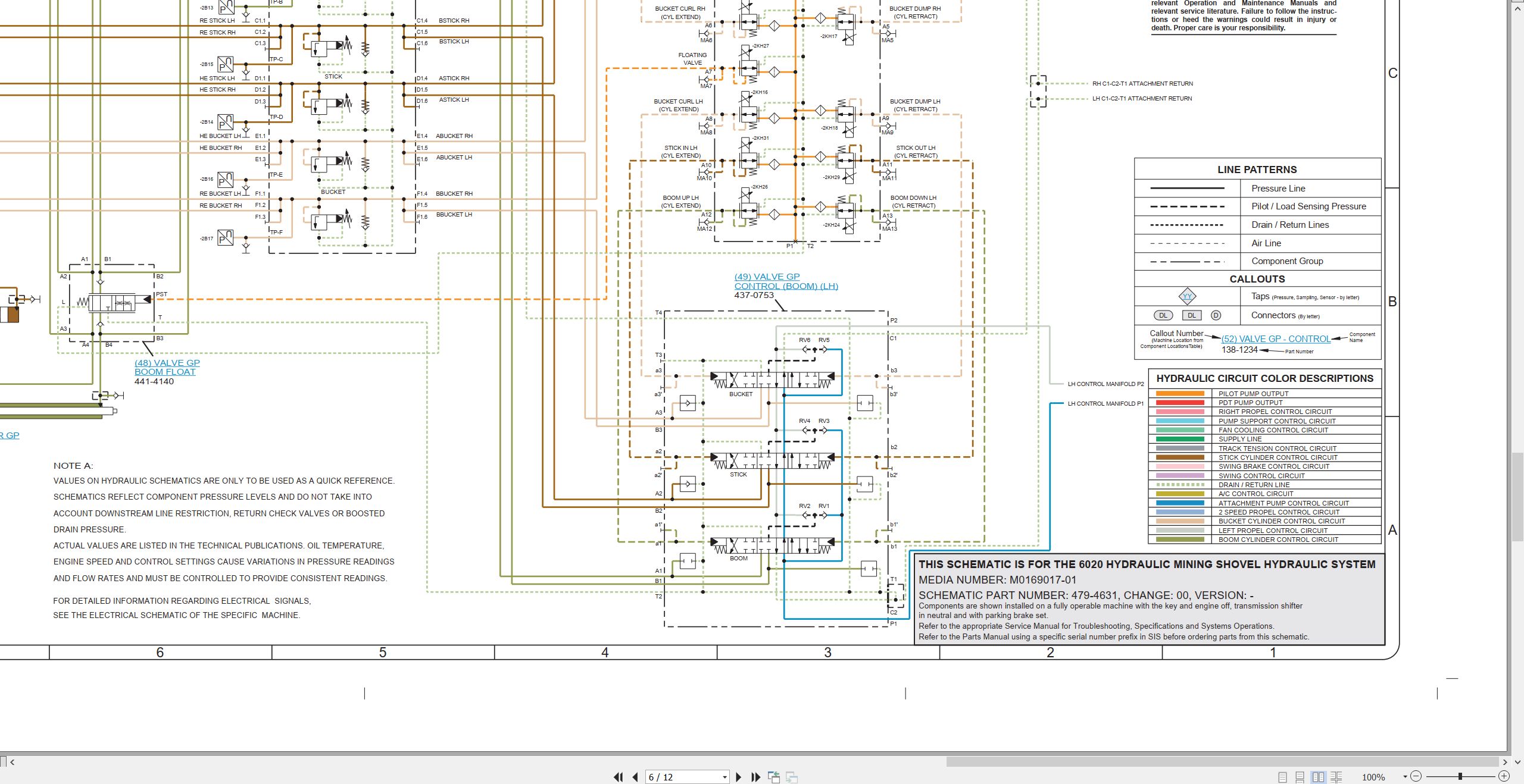 CAT Expanded Mining Products 6020 Electrical Hydraulic Schematic (3)