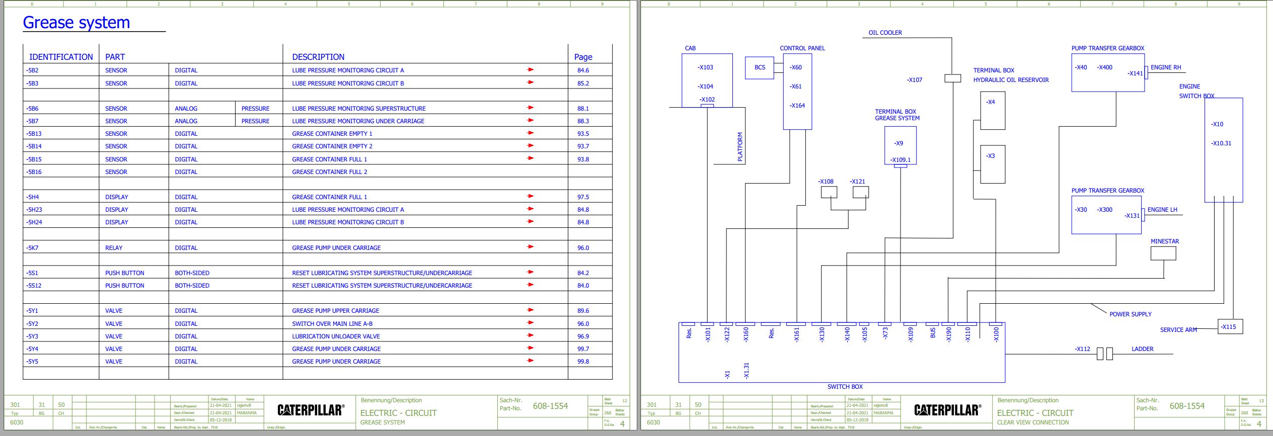 CAT Expanded Mining Products 6030 Electrical Hydraulic Schematic (2)